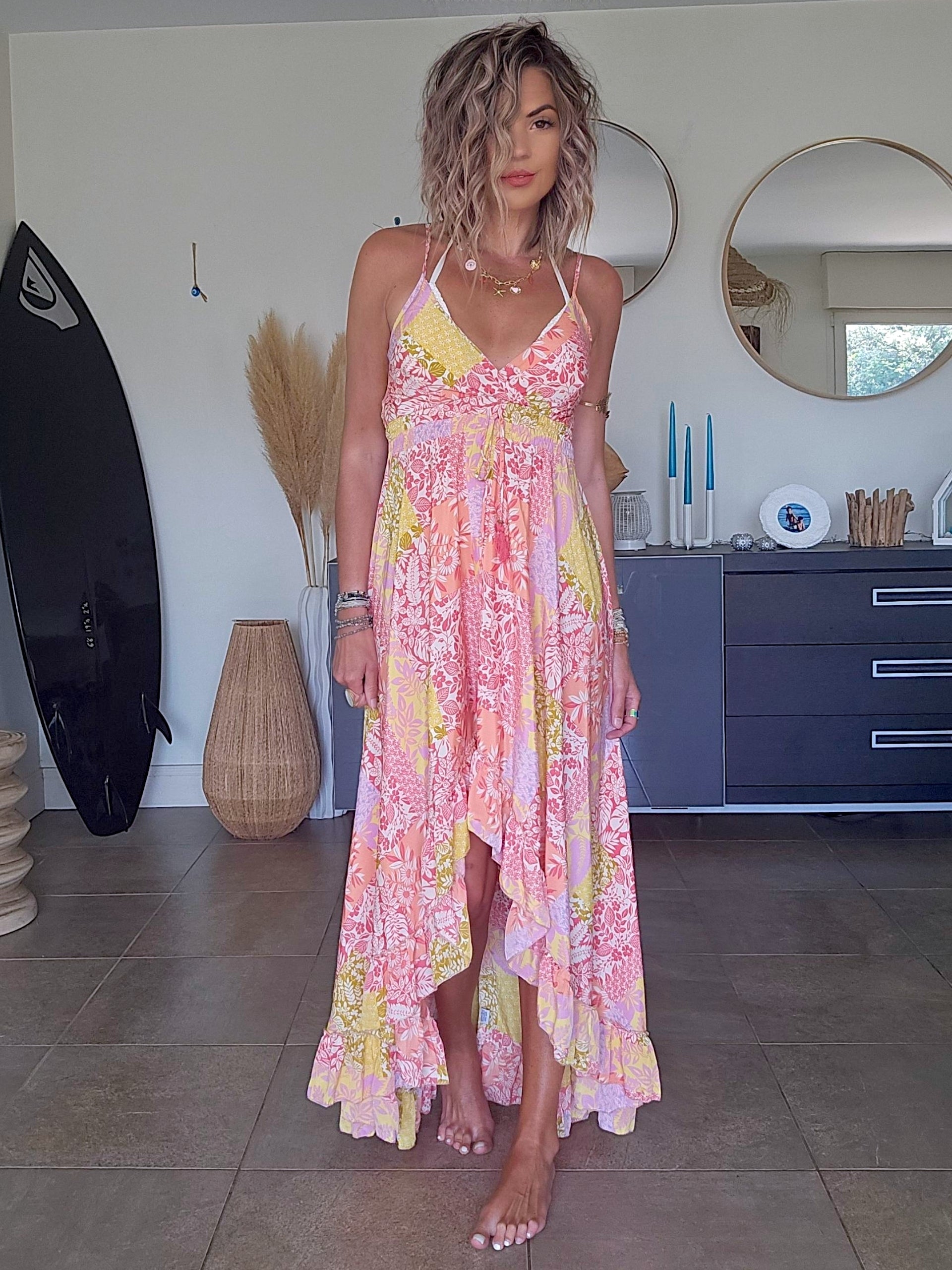 Robe africa asymétrique
