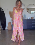 Robe africa asymétrique