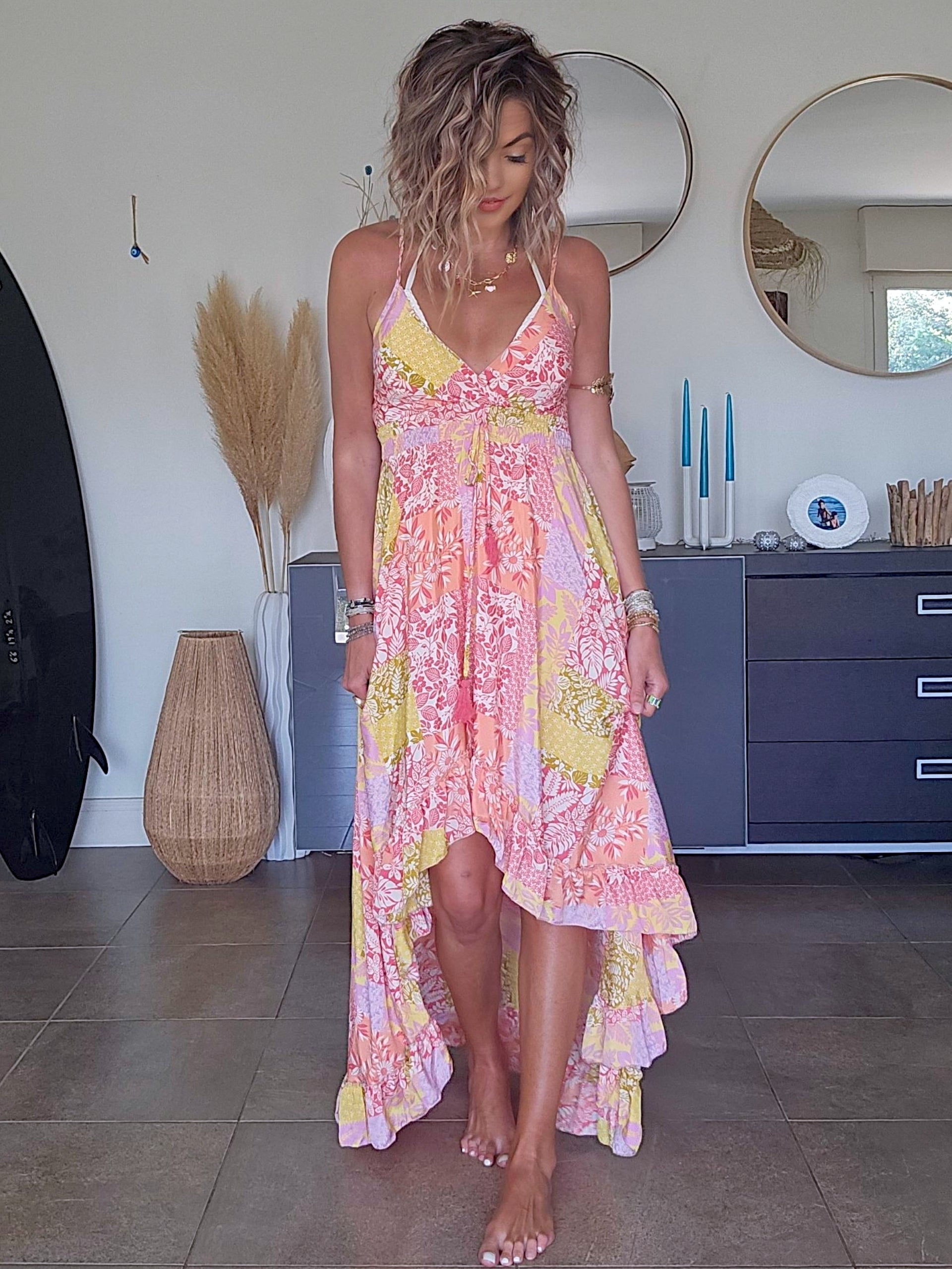 Robe africa asymétrique