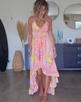 Robe africa asymétrique