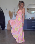 Robe africa asymétrique