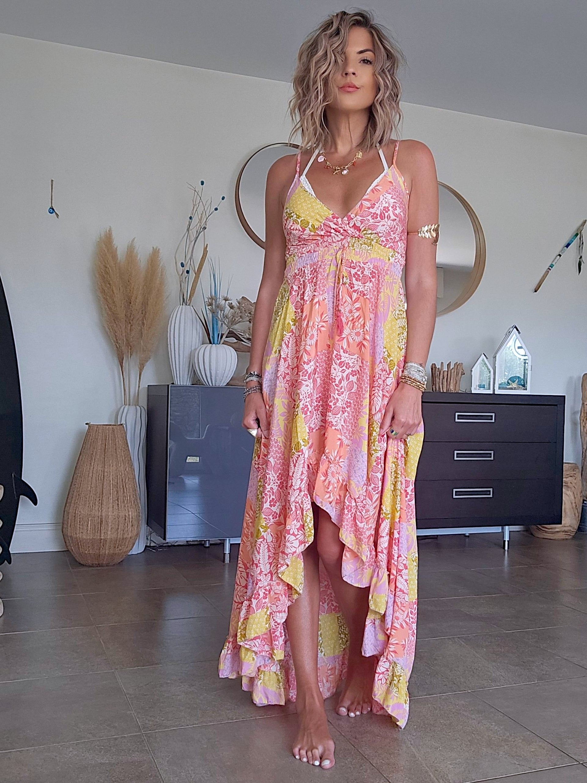 Robe africa asymétrique