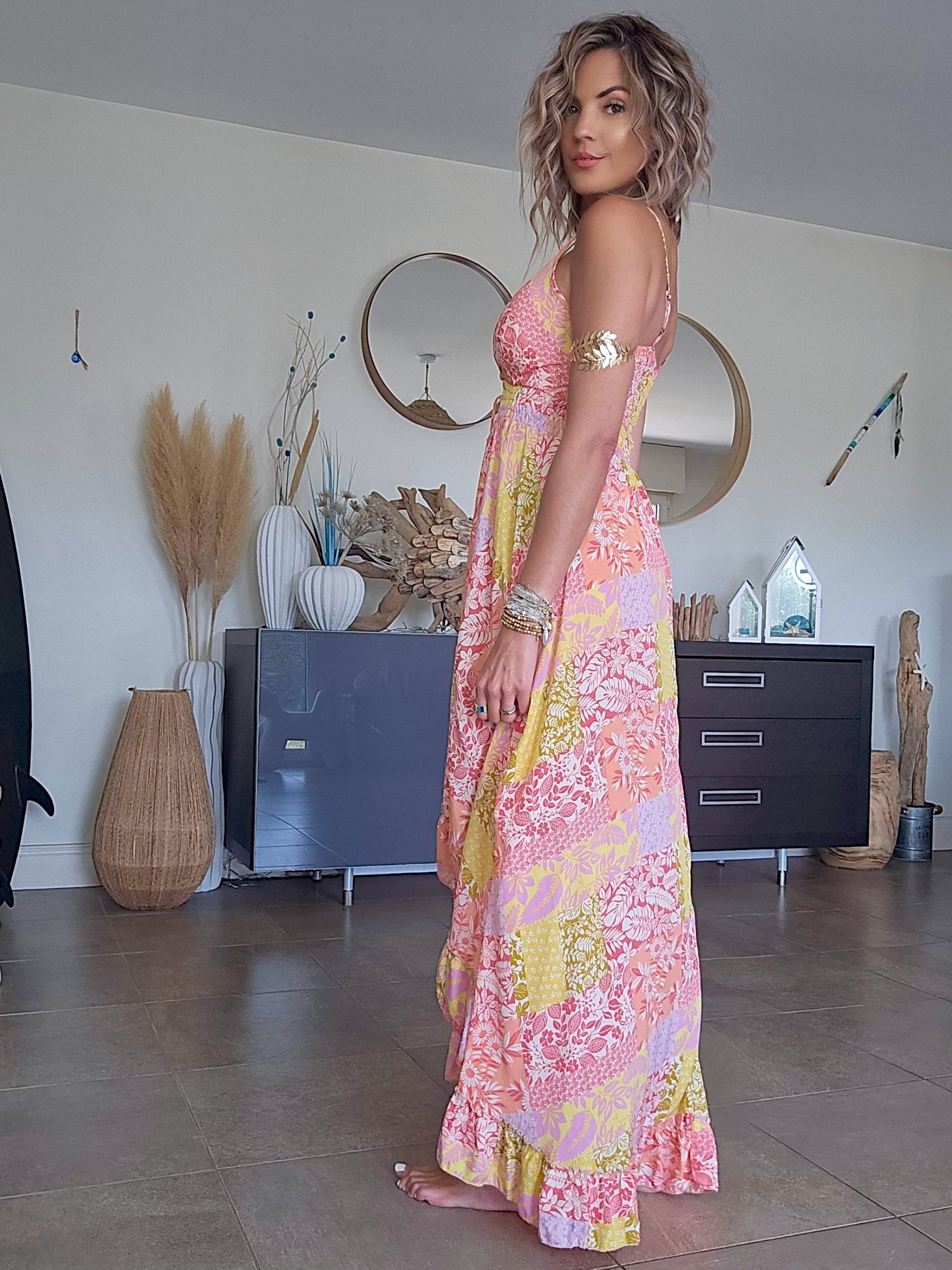 Robe africa asymétrique