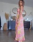 Robe africa asymétrique