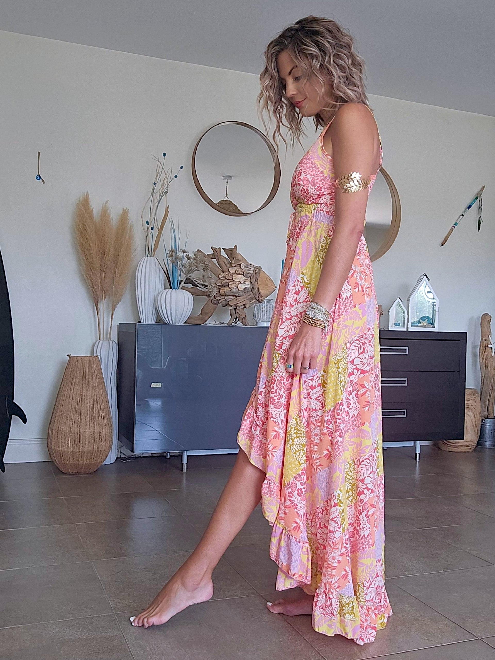Robe africa asymétrique