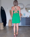 Robe green gaz de coton