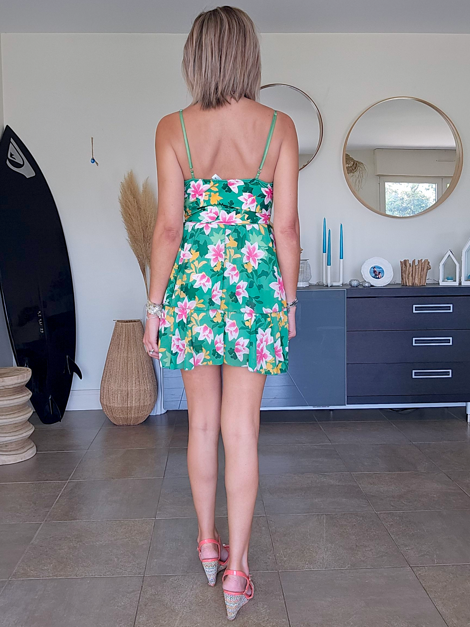 Robe courte flowers