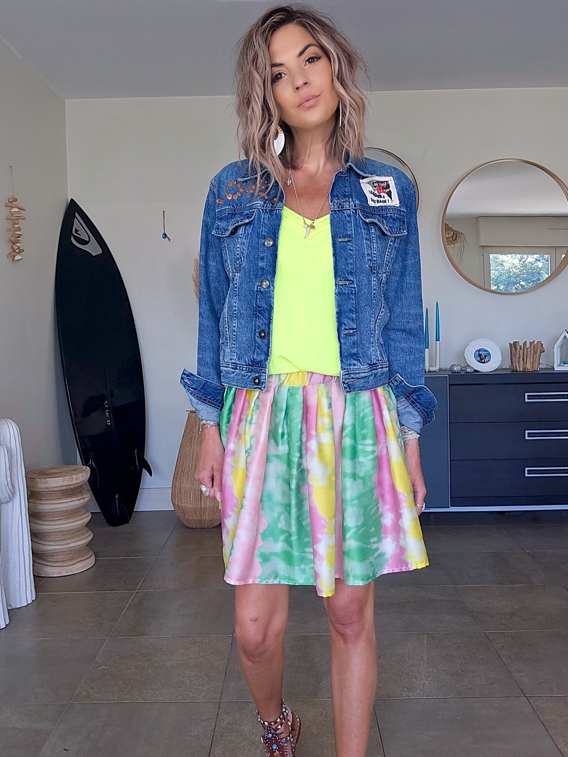 Jupe tie and dye