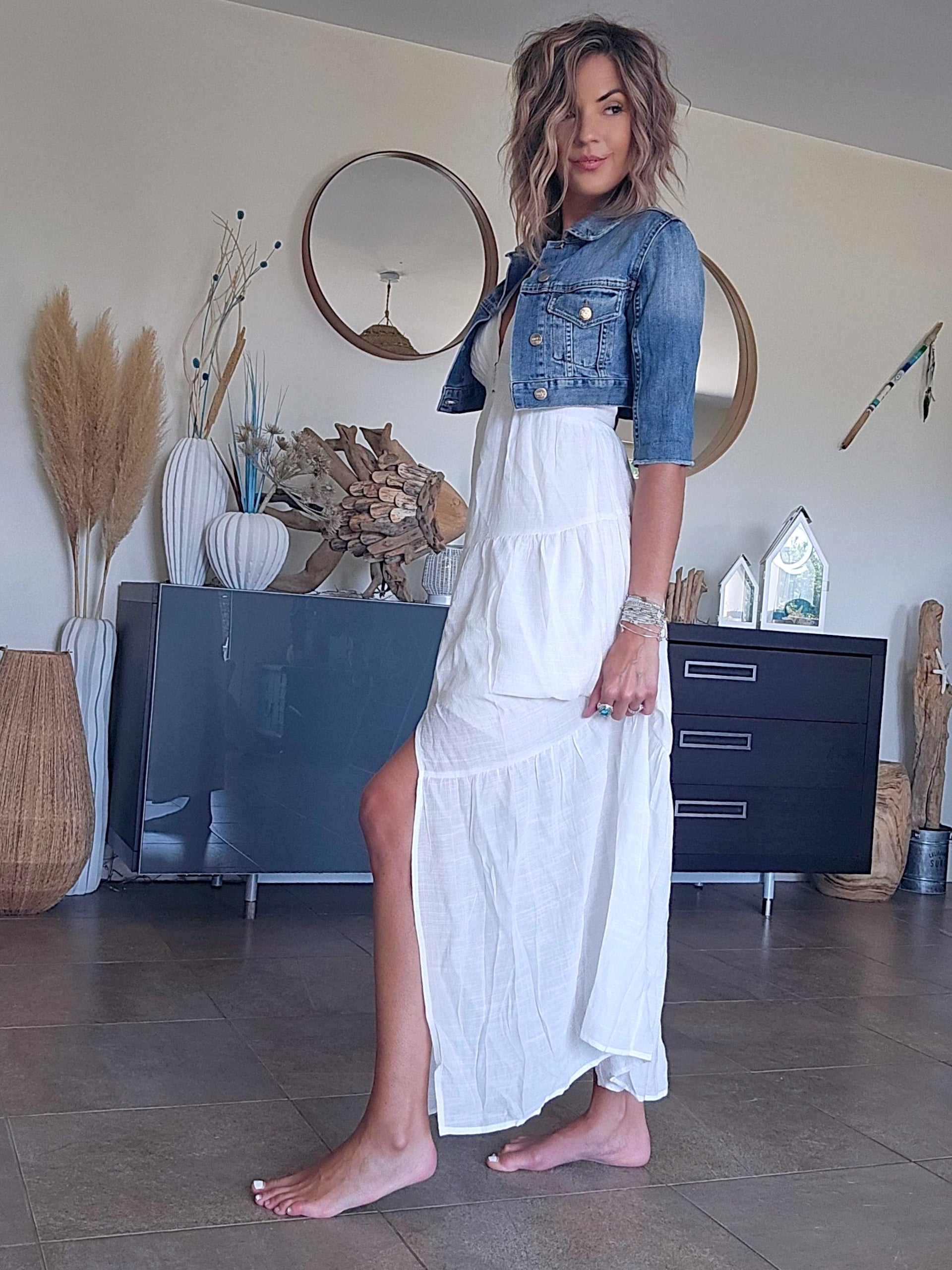 Veste courte en jean