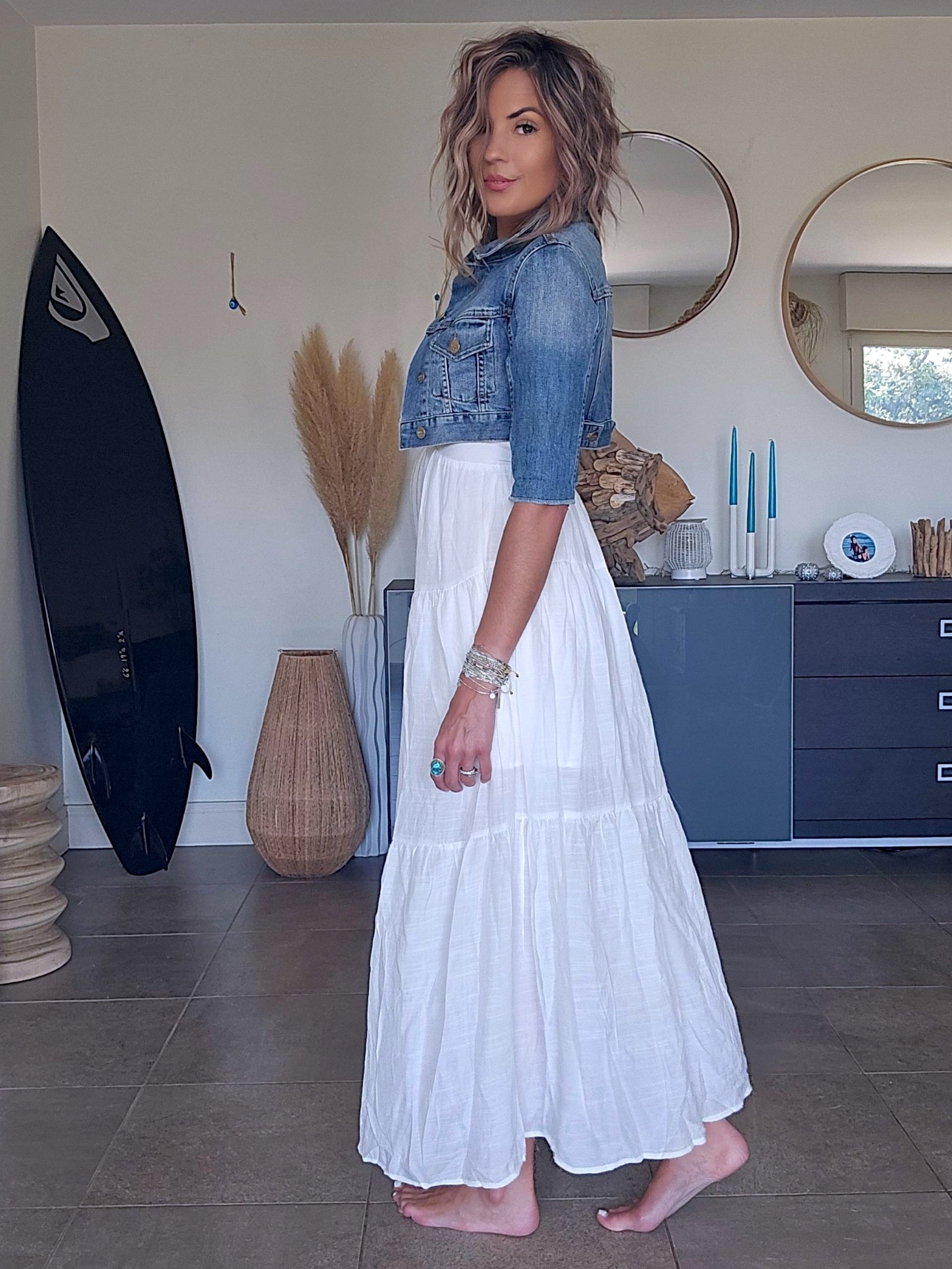 Veste courte en jean