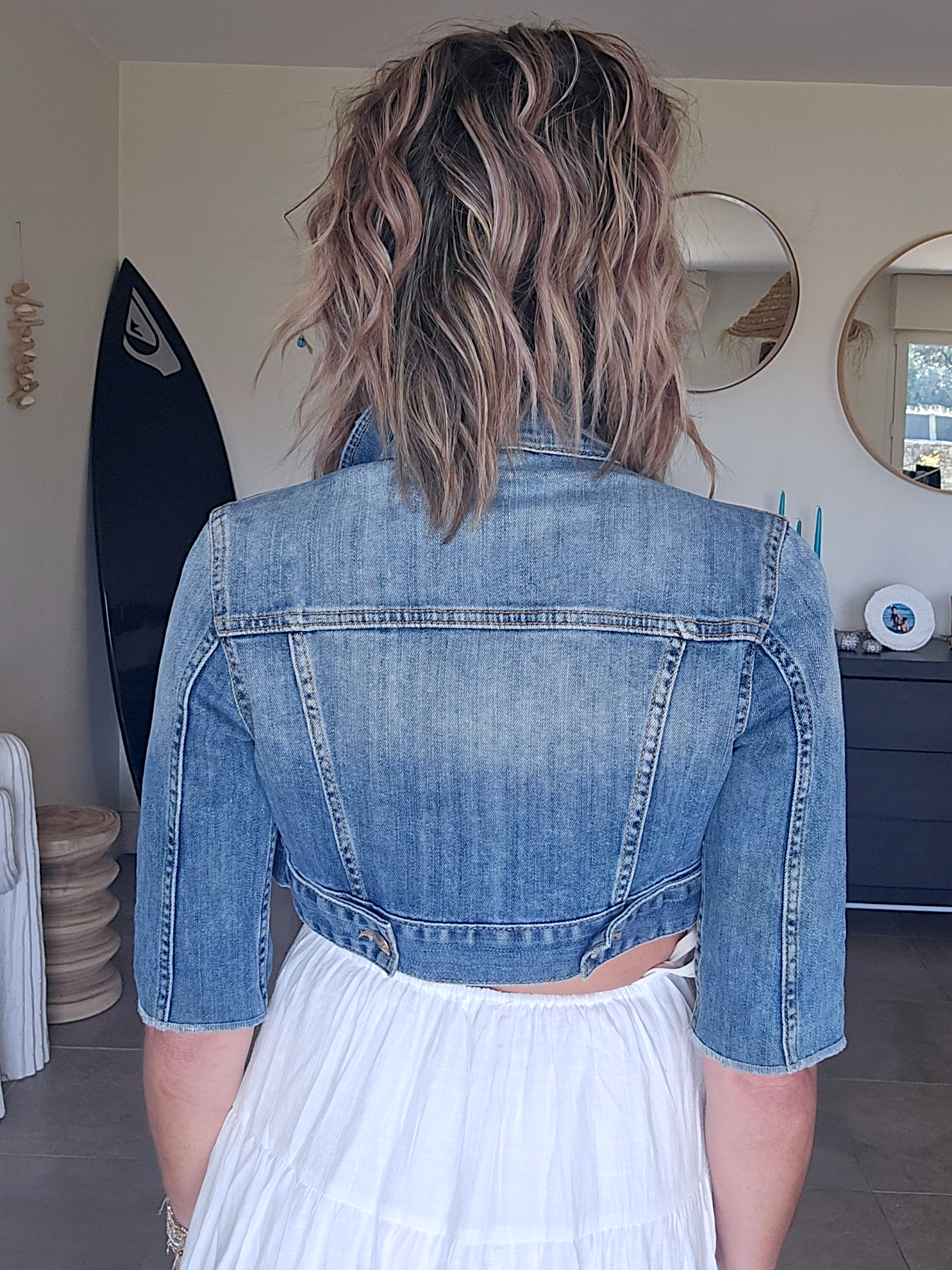 Veste courte en jean