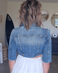 Veste courte en jean