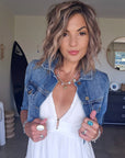 Veste courte en jean