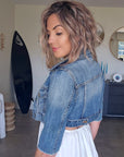 Veste courte en jean
