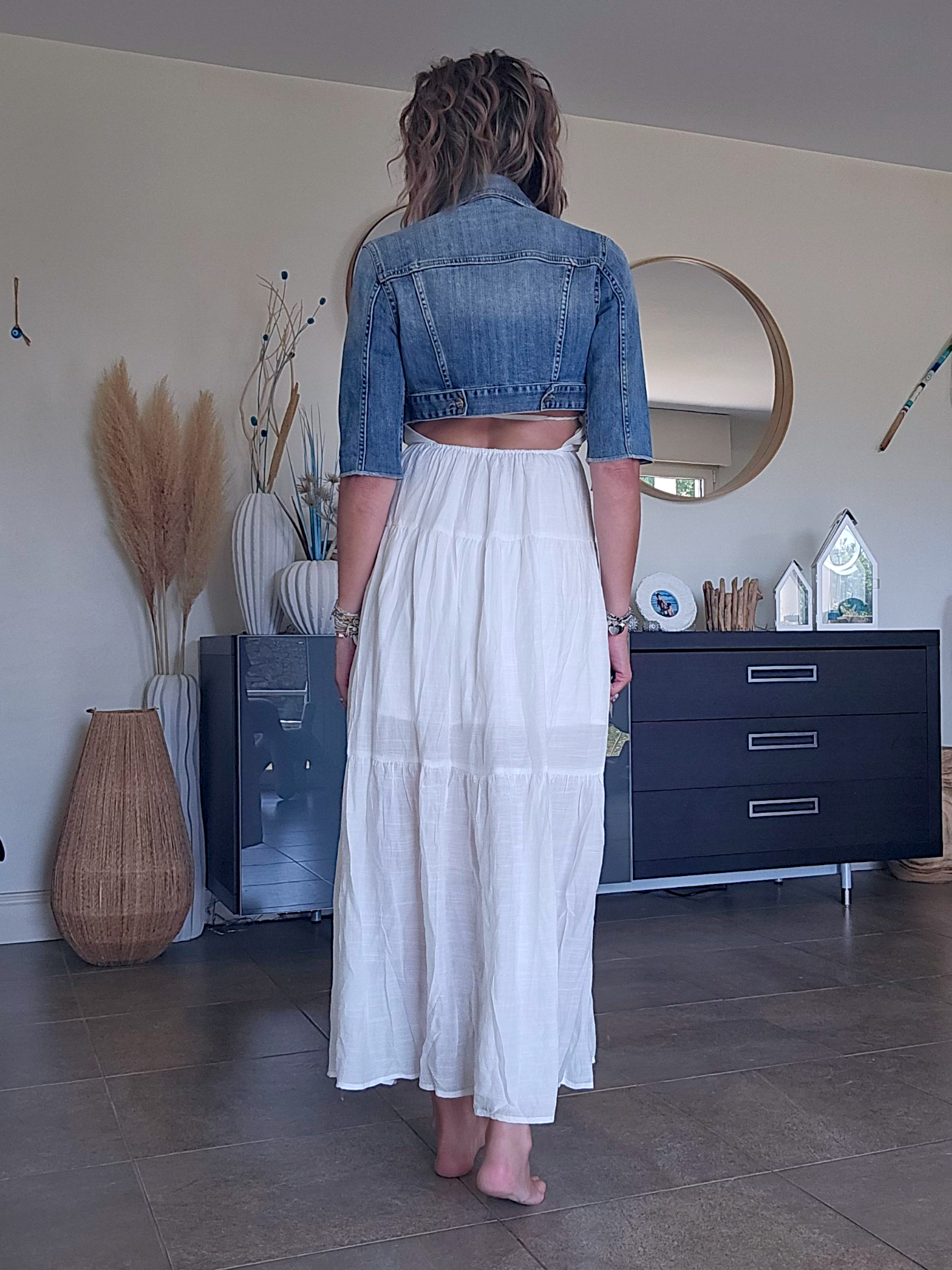 Veste courte en jean