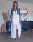 Veste courte en jean