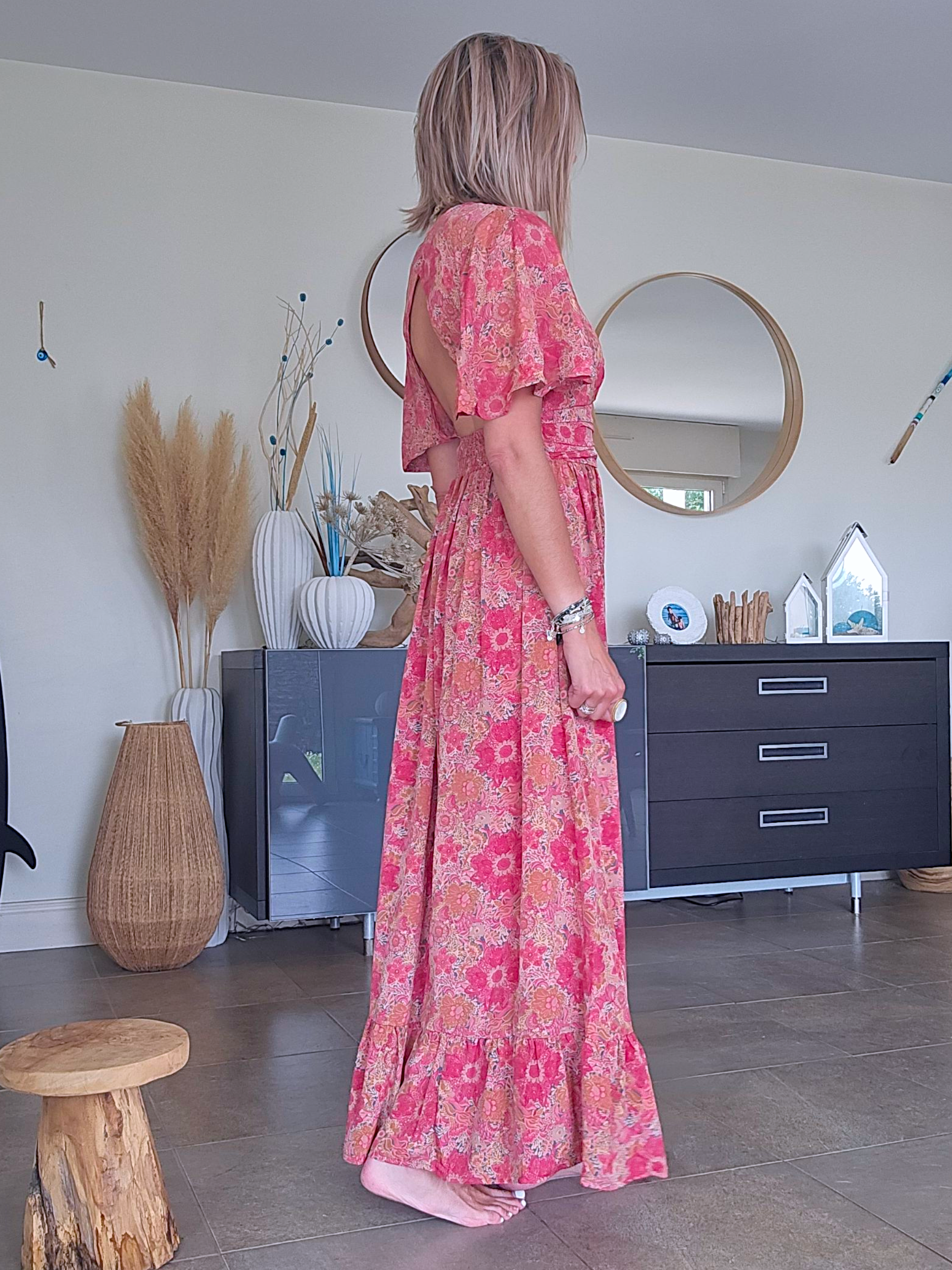 Robe dos ouvert
