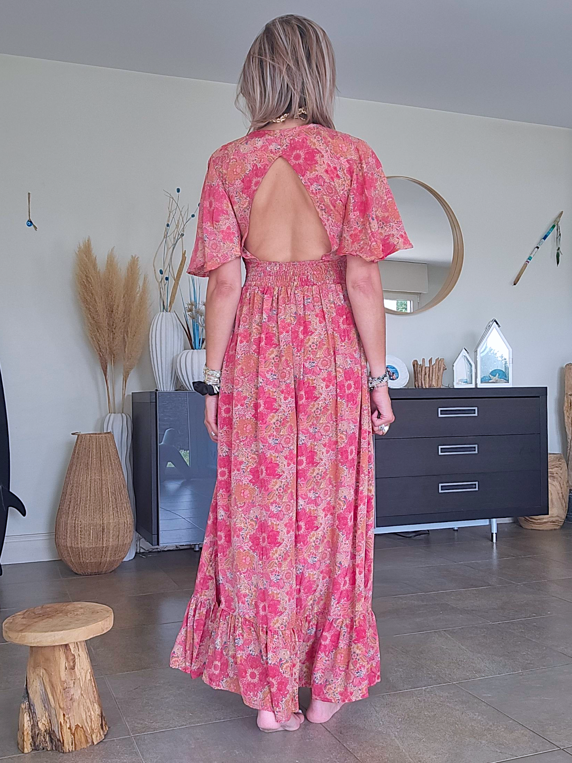 Robe dos ouvert