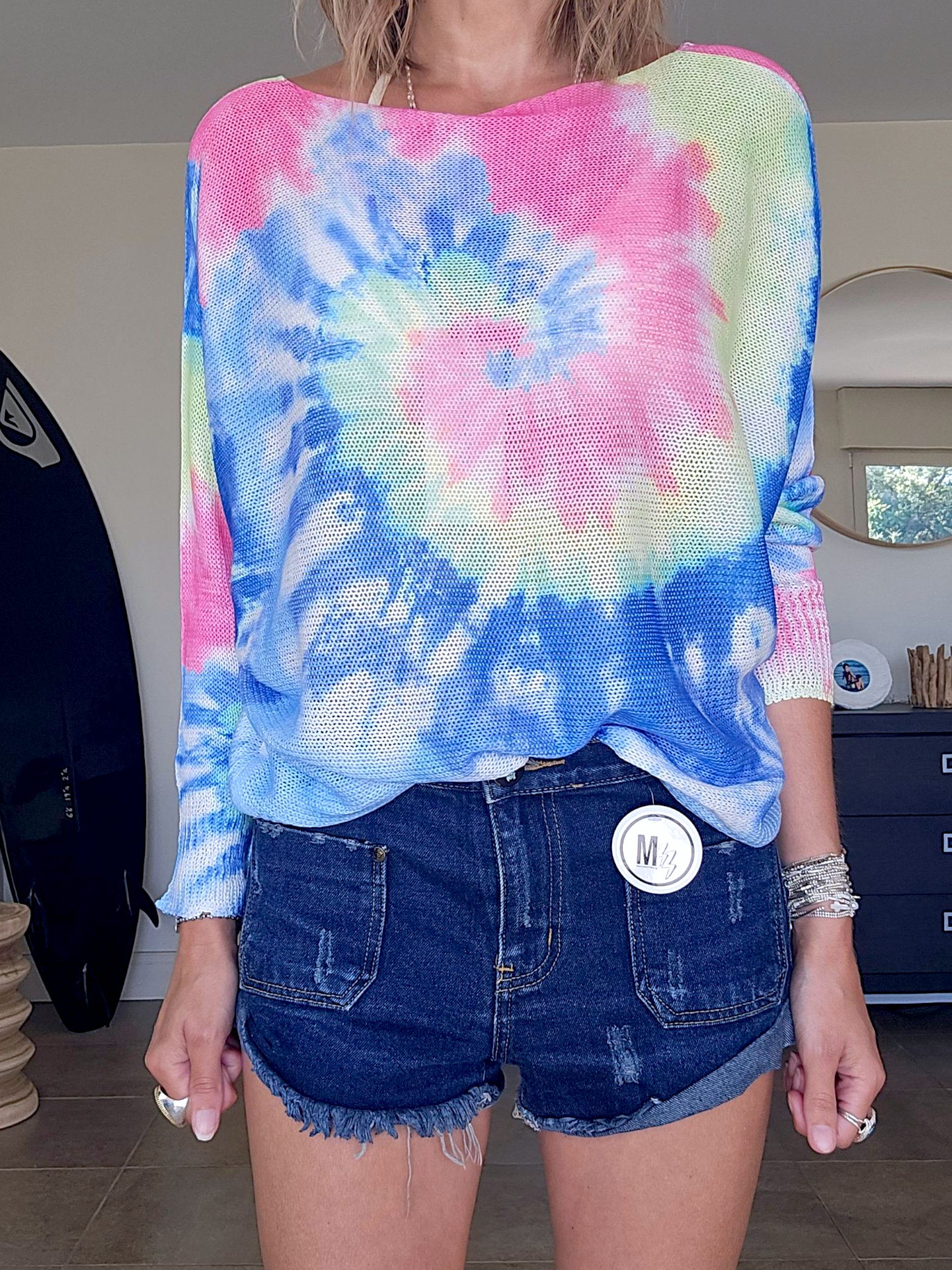 Pull double sens tie and dye