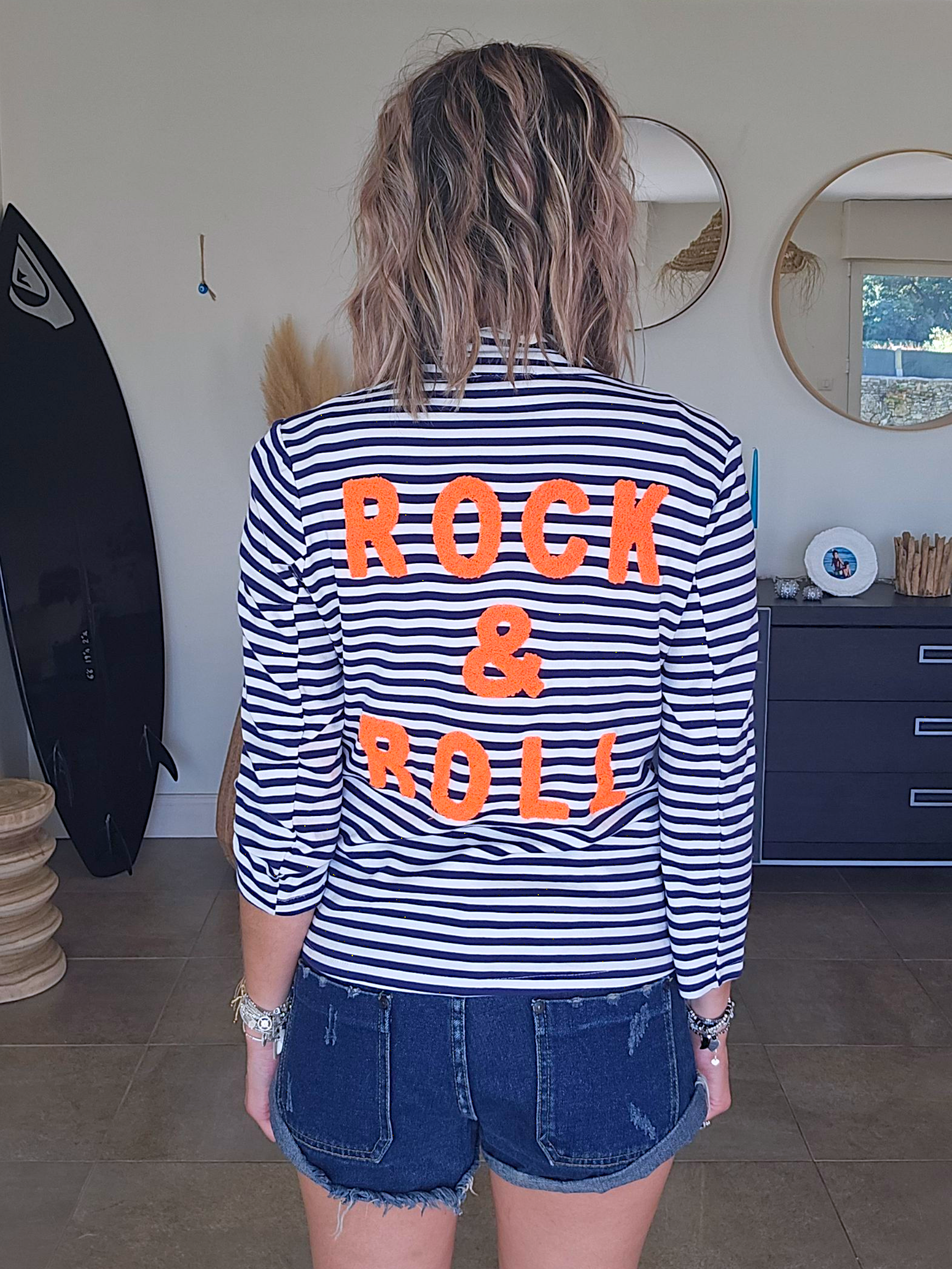 Veste marin rock&#39;n&#39;roll