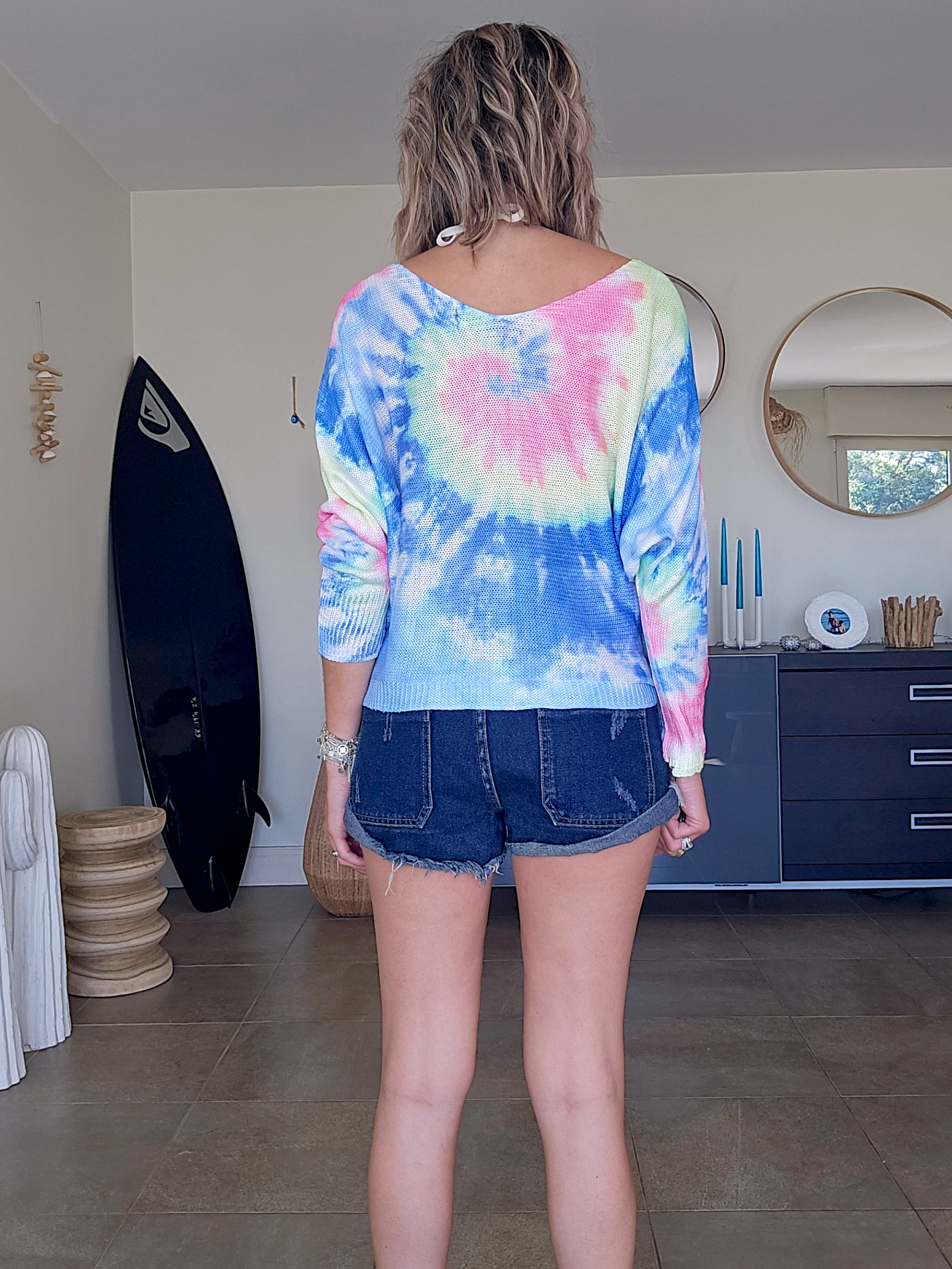 Pull double sens tie and dye