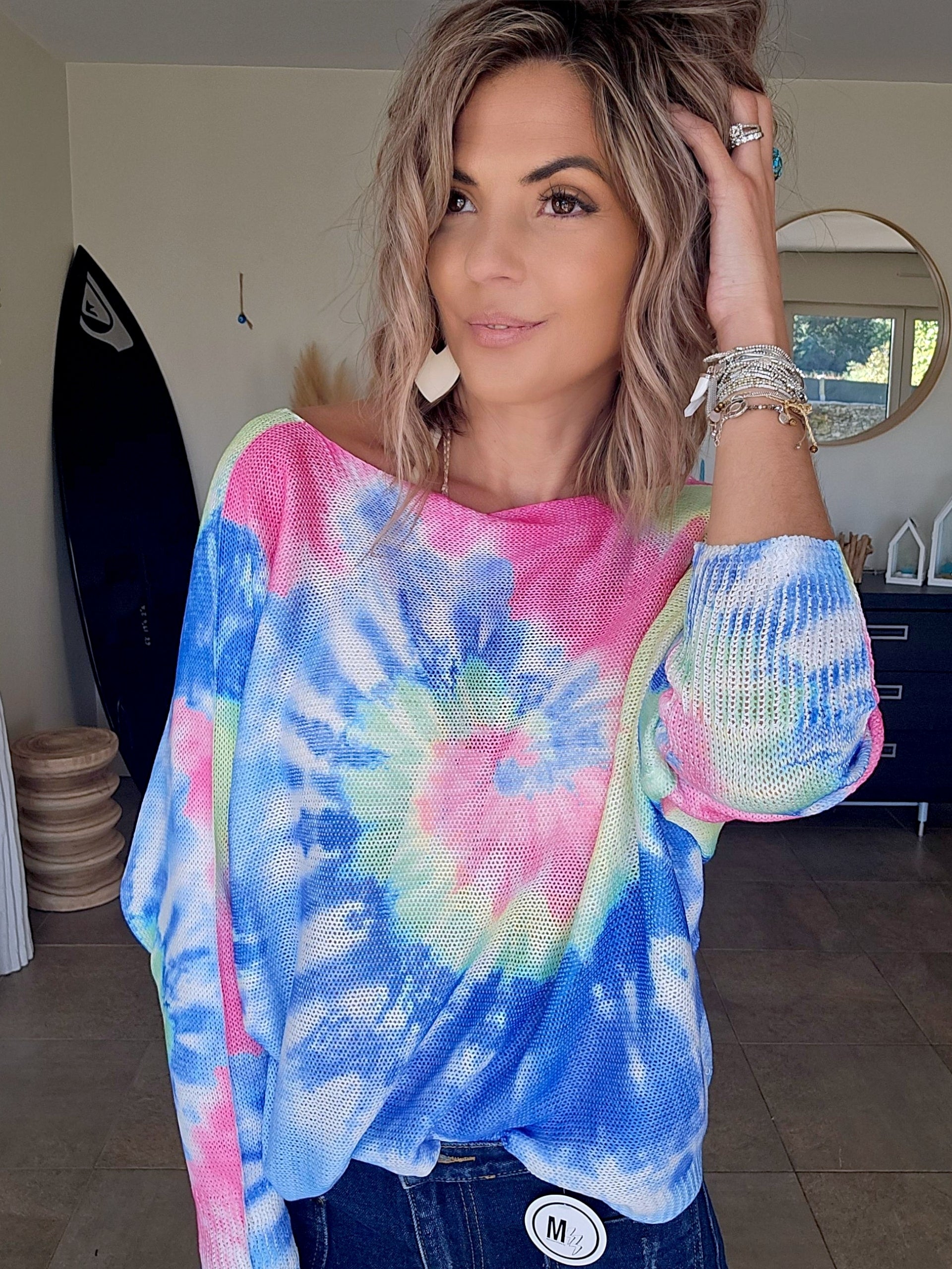 Pull double sens tie and dye