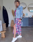 Veste tags en denim
