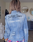 Veste tags en denim