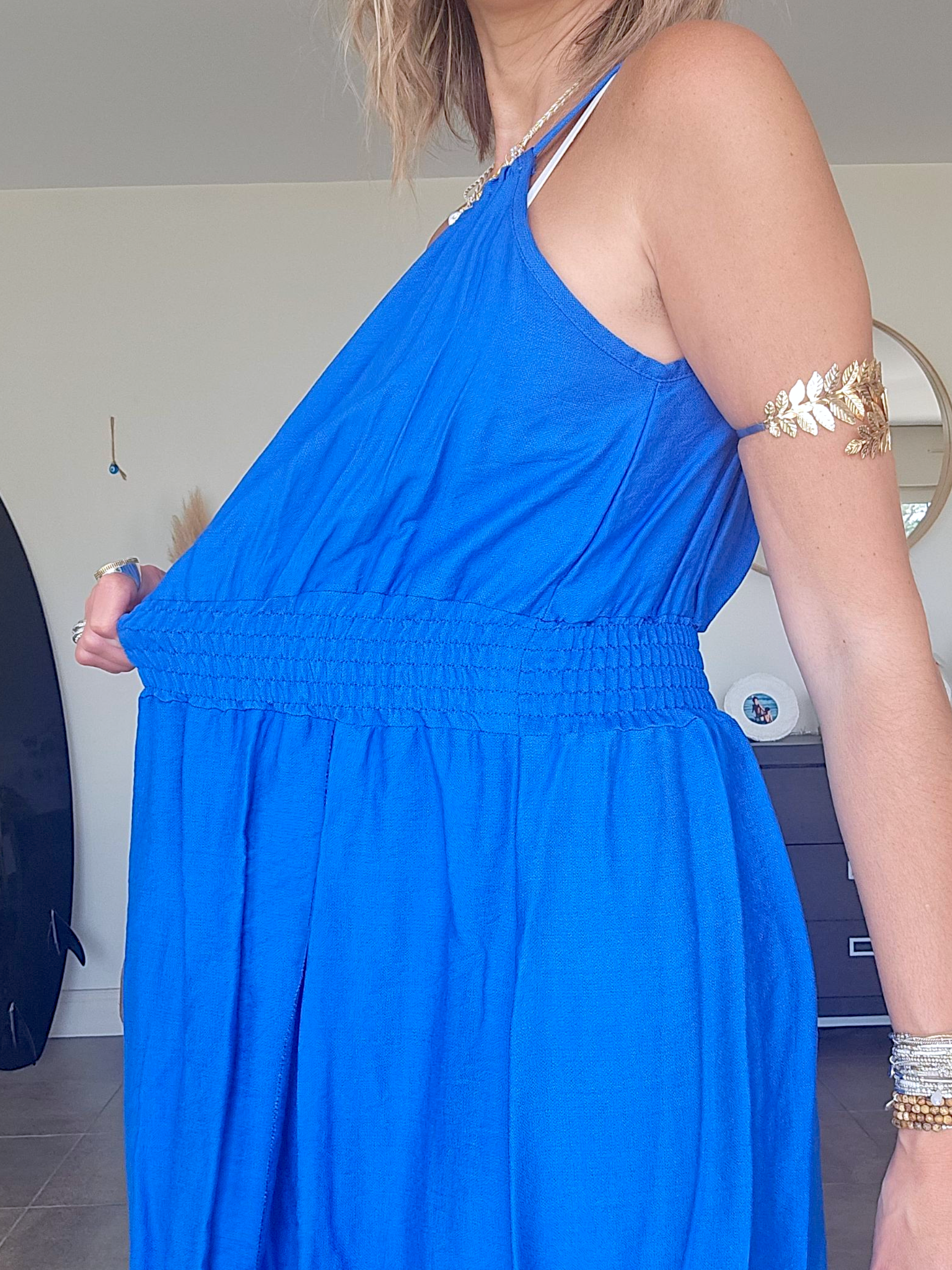 Robe portefeuille bleu roi