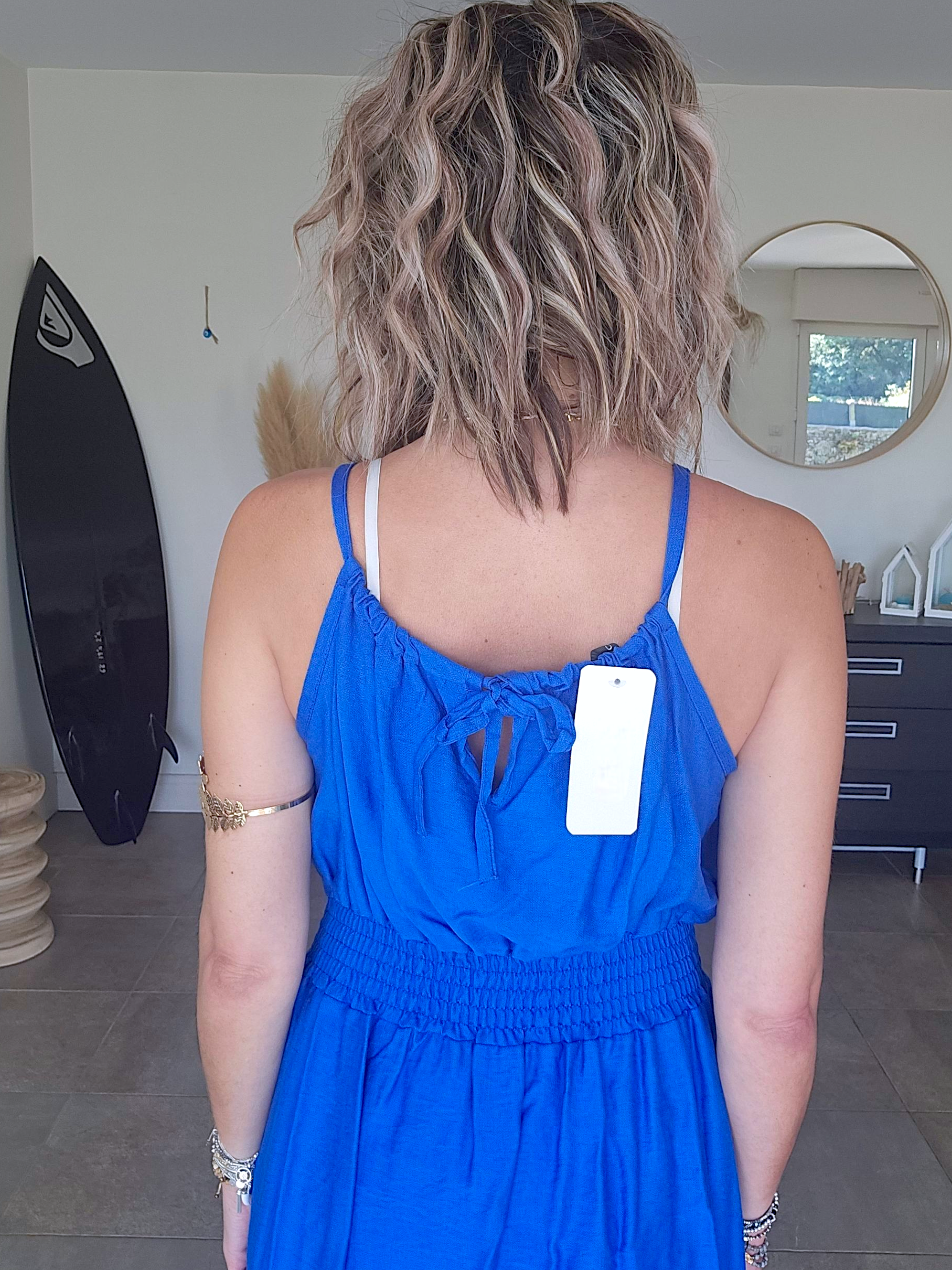 Robe portefeuille bleu roi