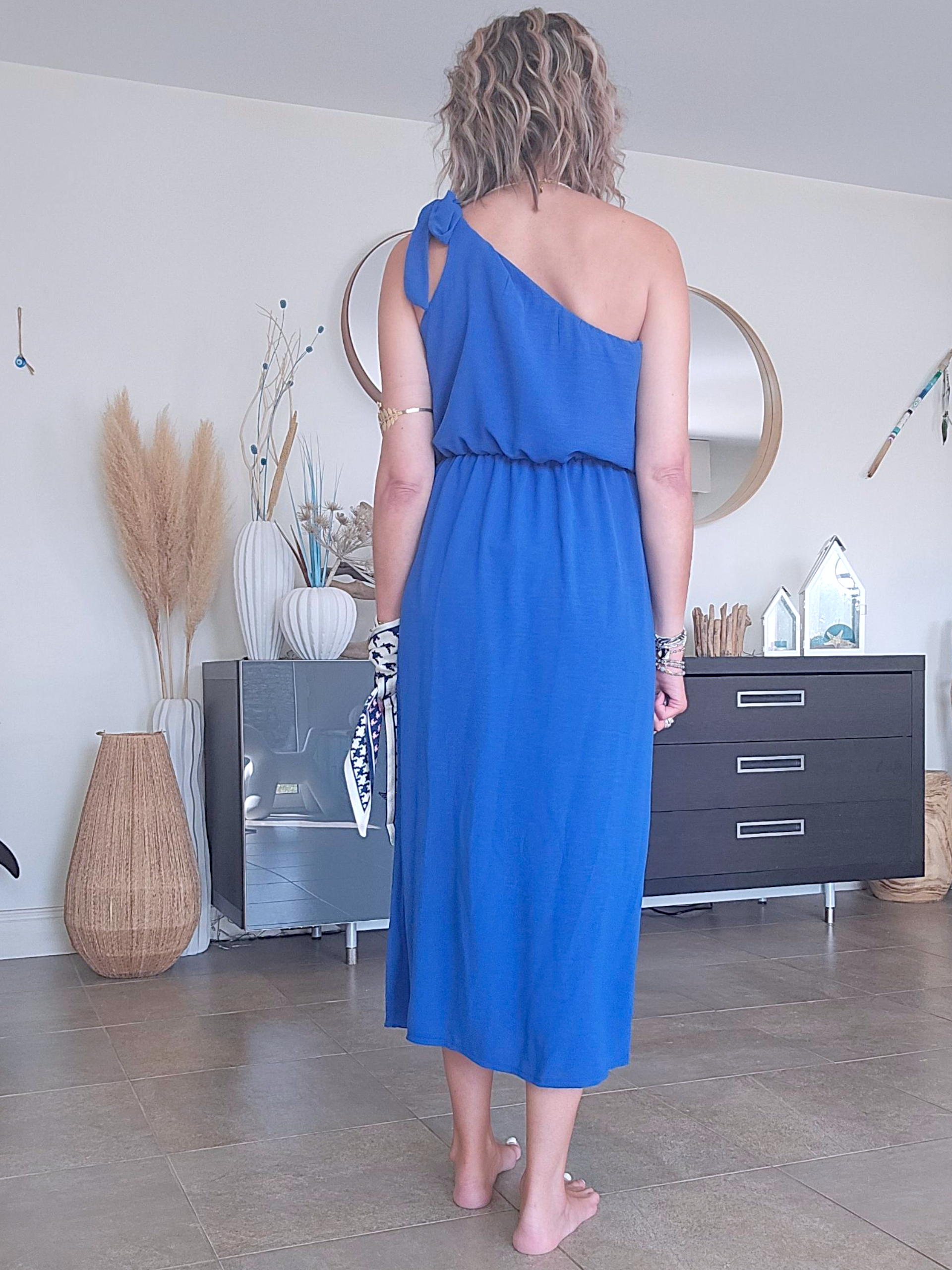 Robe bleu roi &amp; son ruban