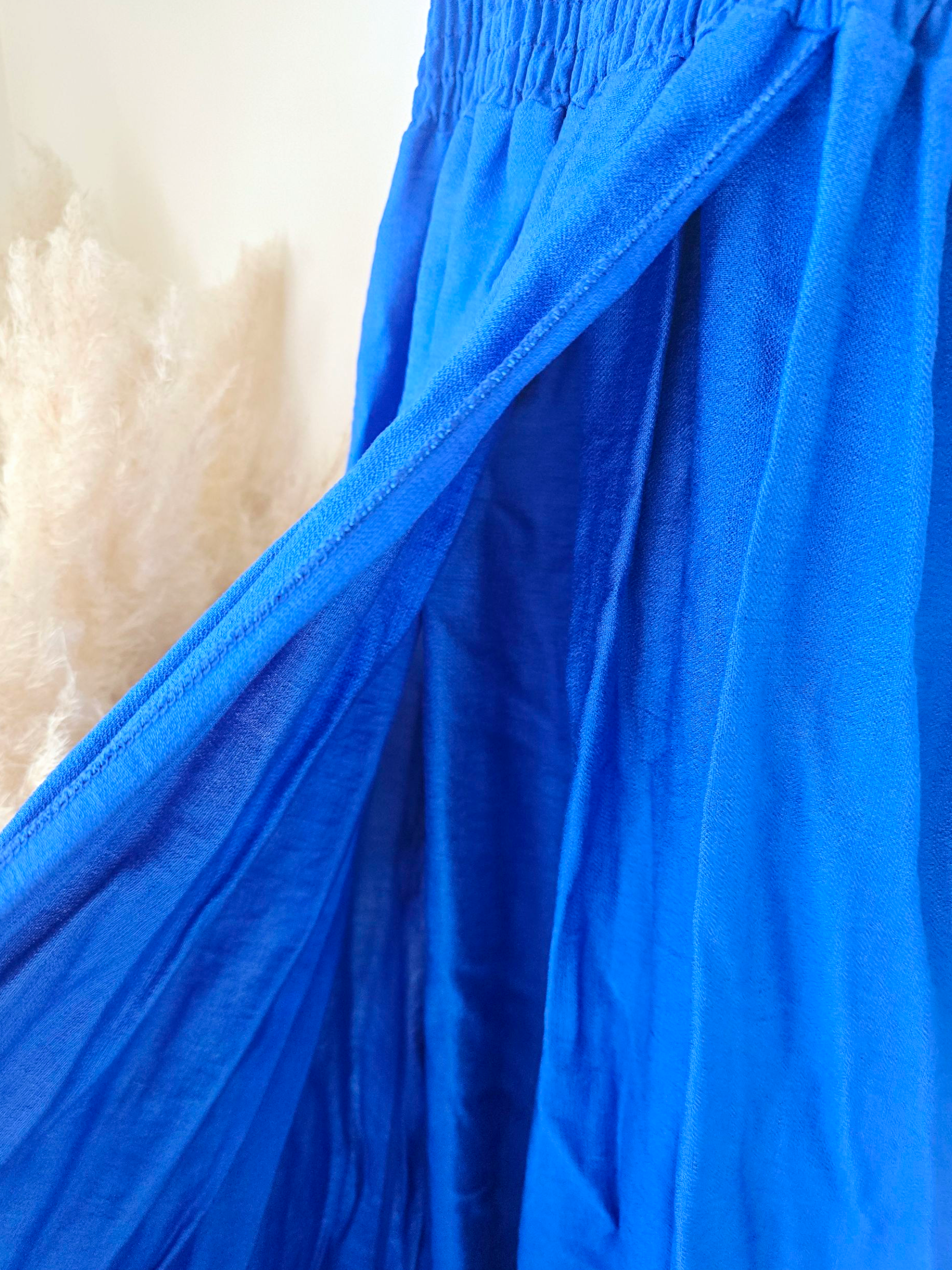 Robe portefeuille bleu roi