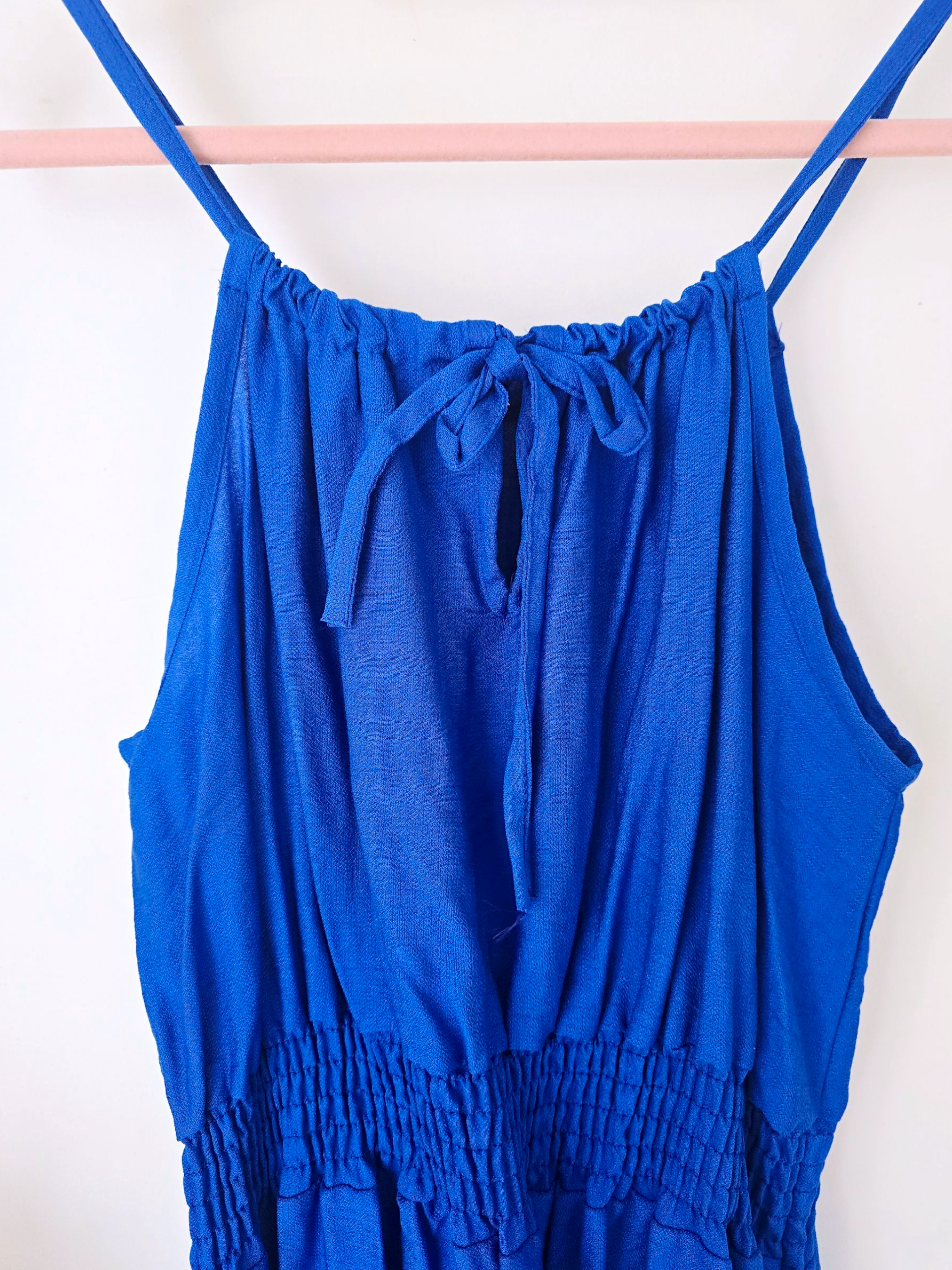 Robe portefeuille bleu roi
