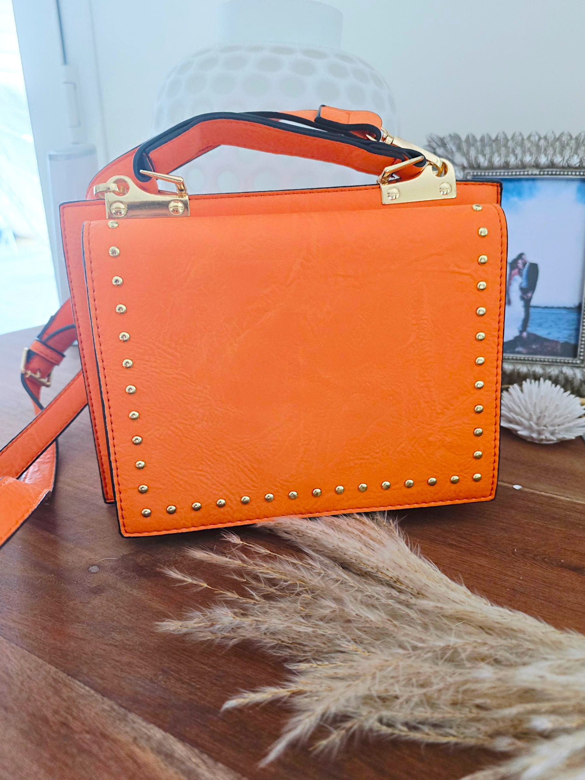 Sac bandoulière orange fluo