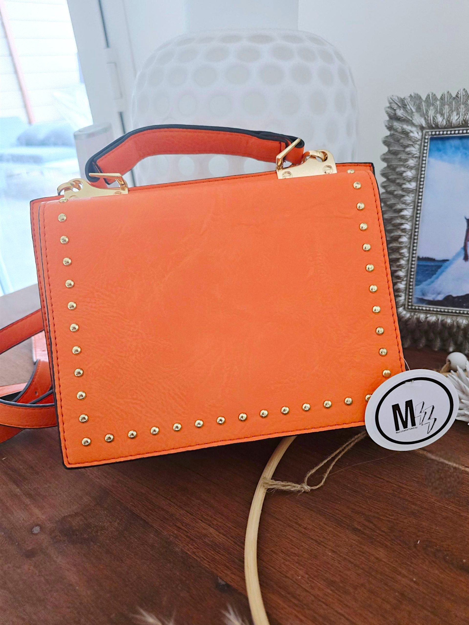 Sac bandoulière orange fluo