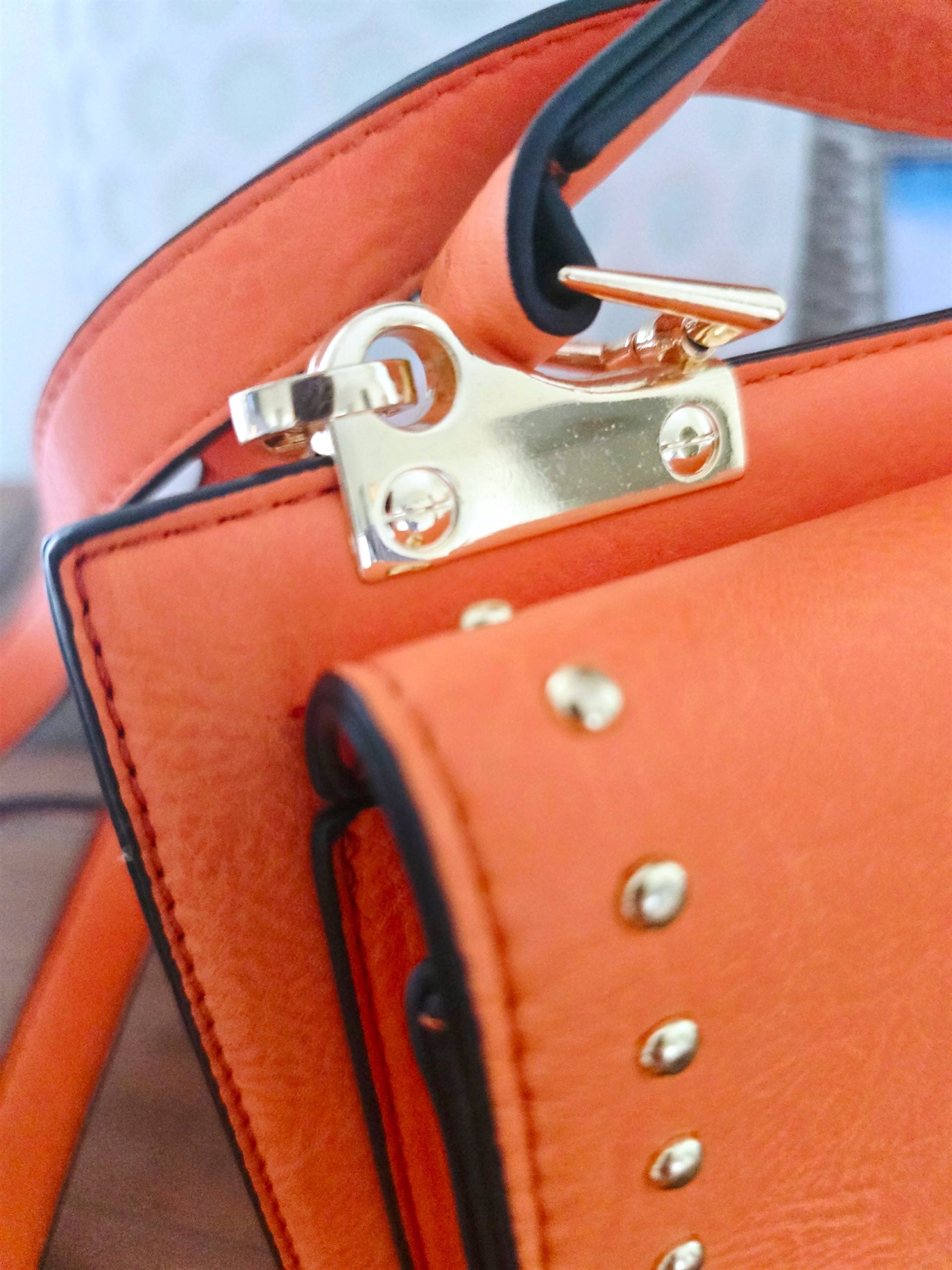 Sac bandoulière orange fluo