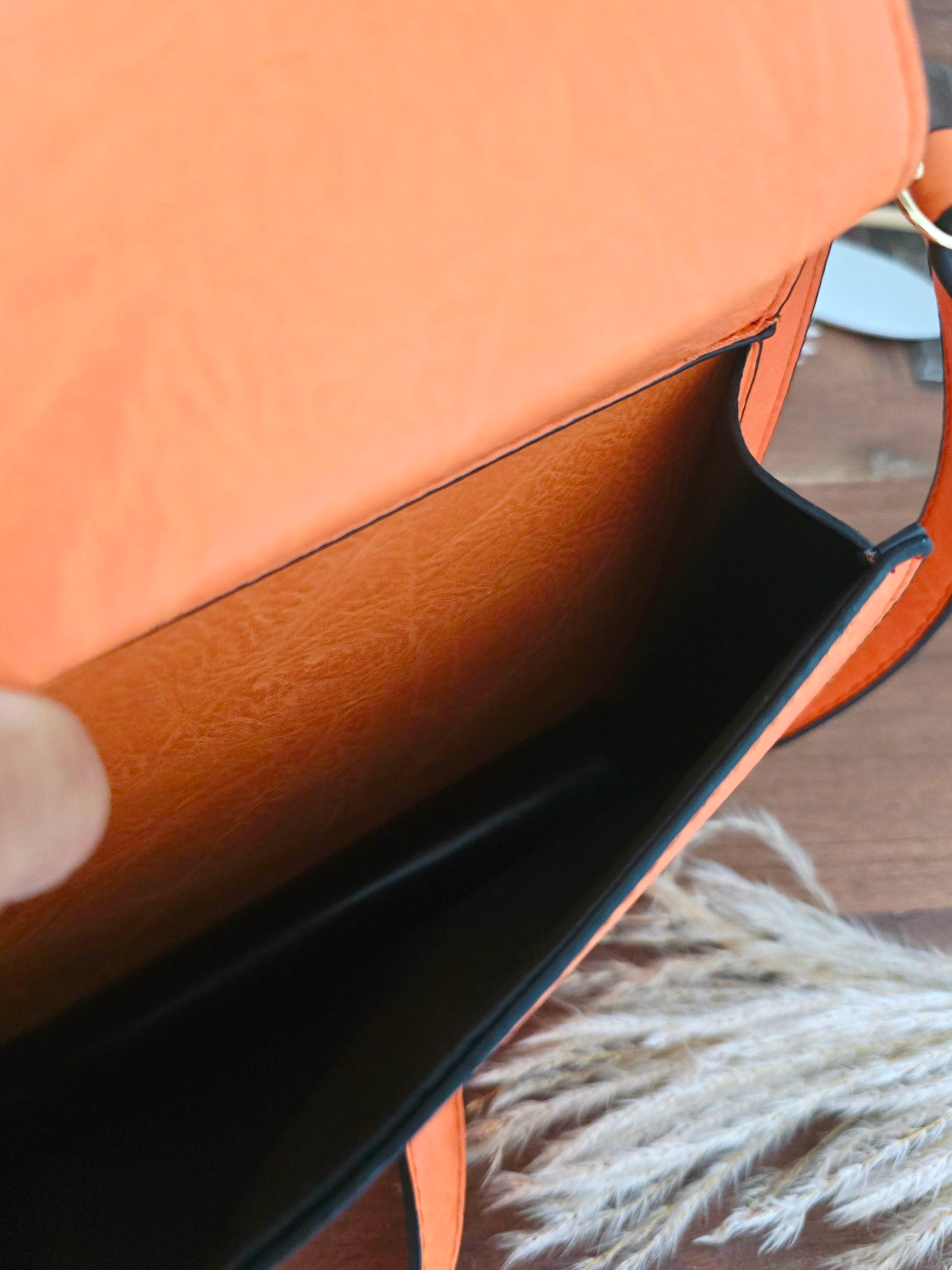 Sac bandoulière orange fluo