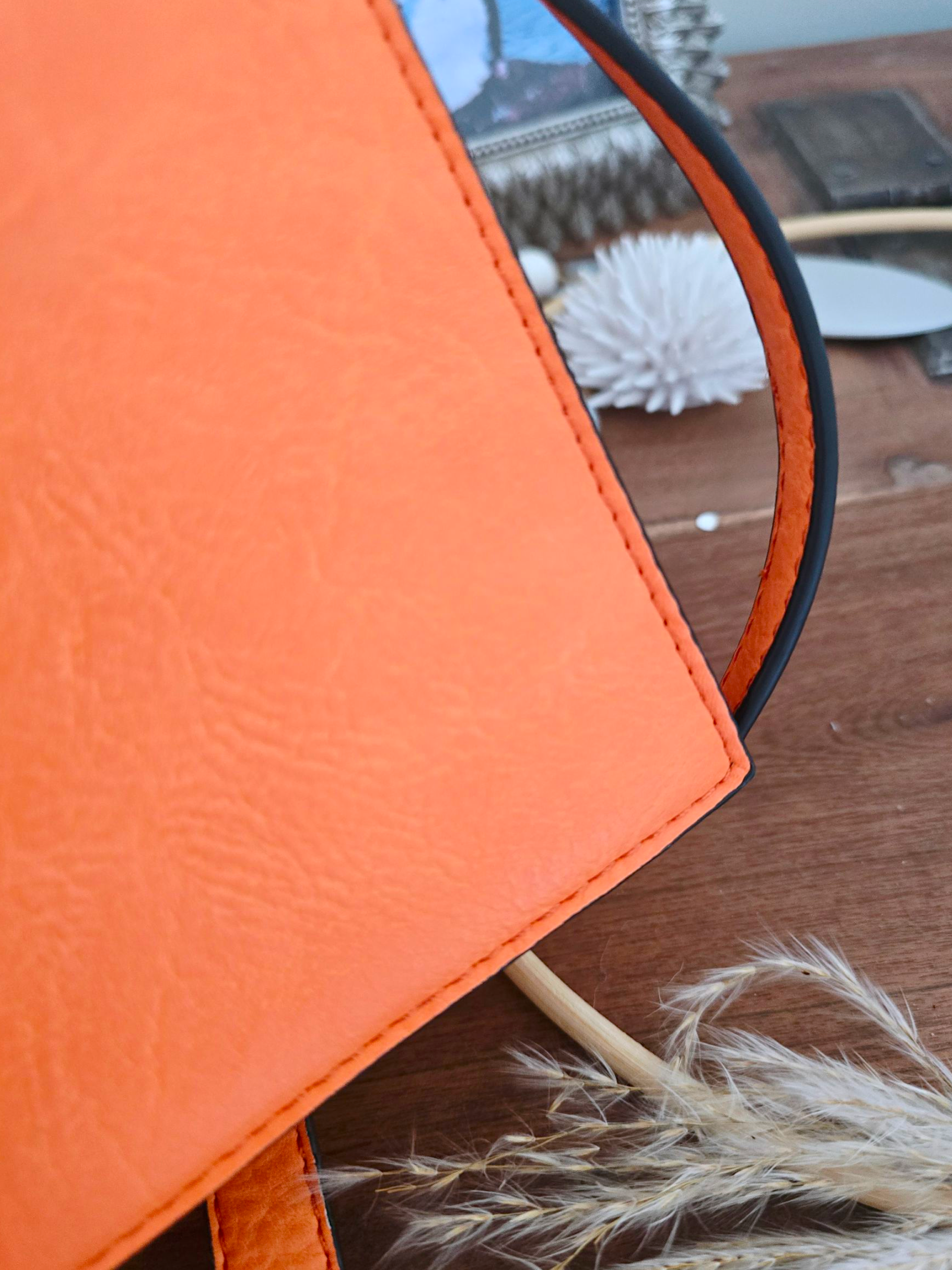 Sac bandoulière orange fluo