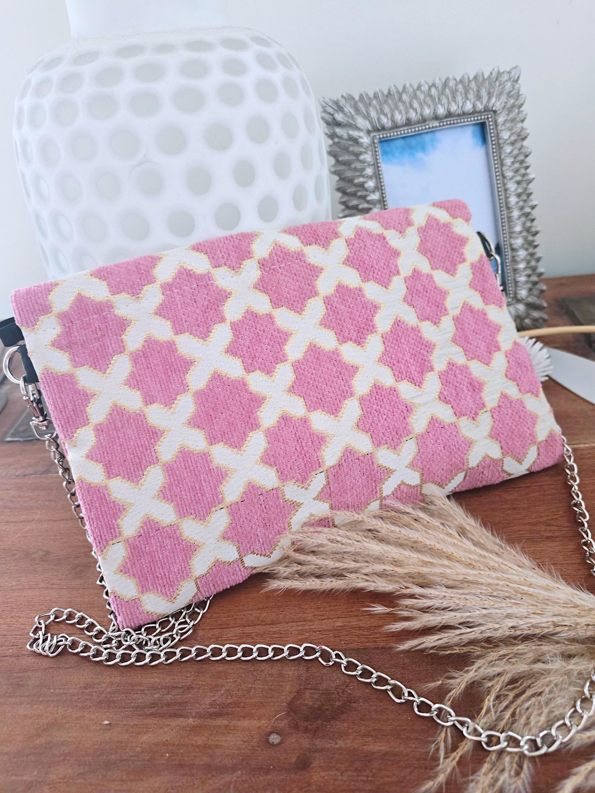 Sac ethnique rose