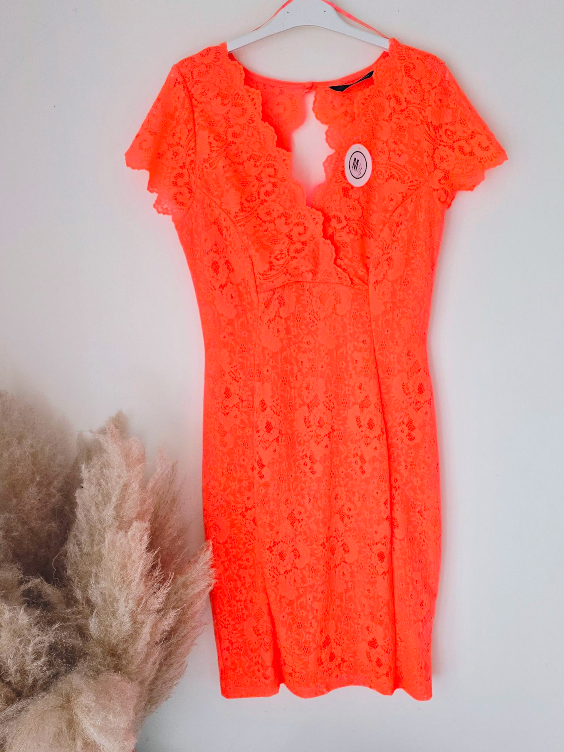 Robe chic orange fluo