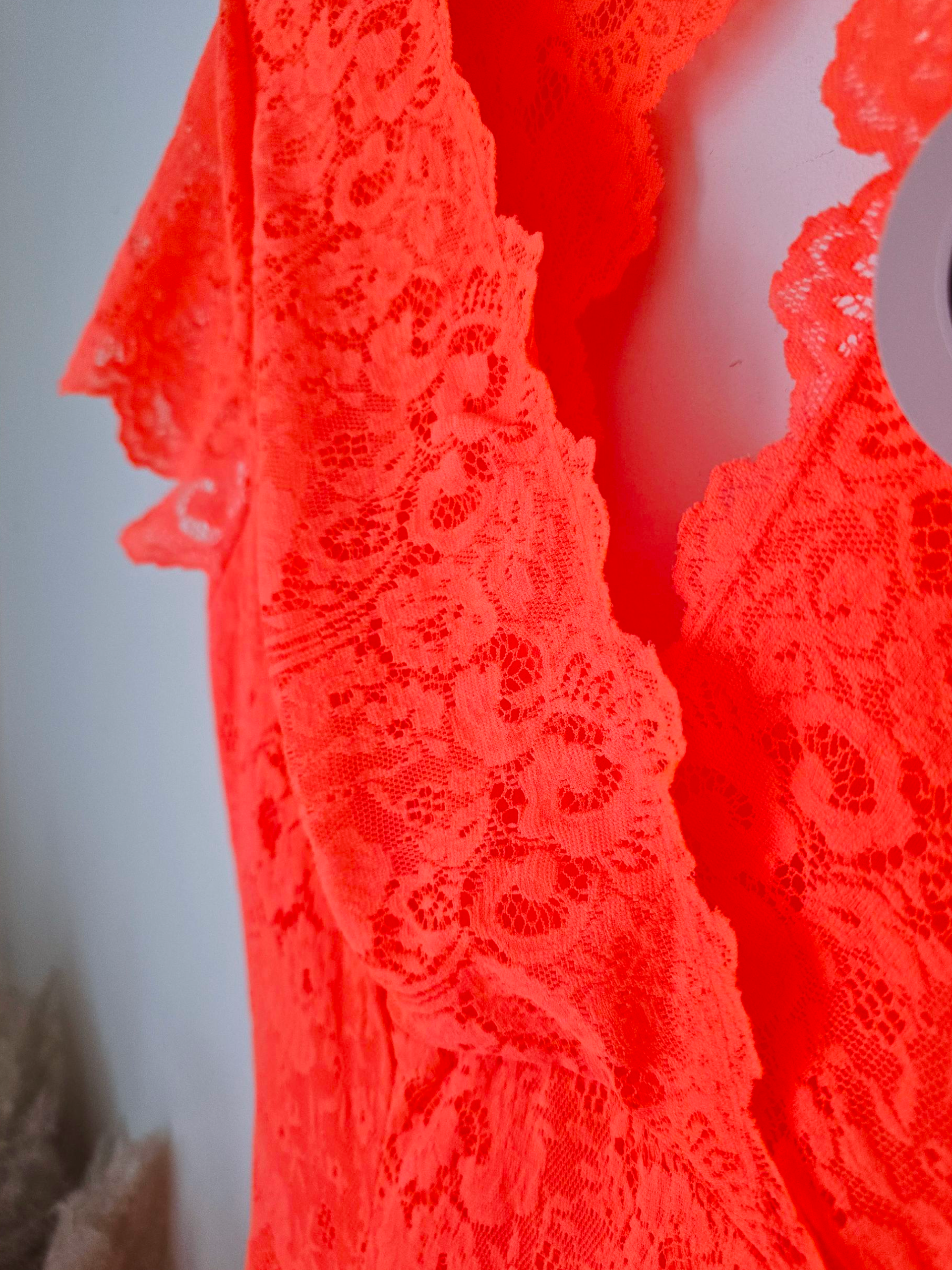 Robe chic orange fluo