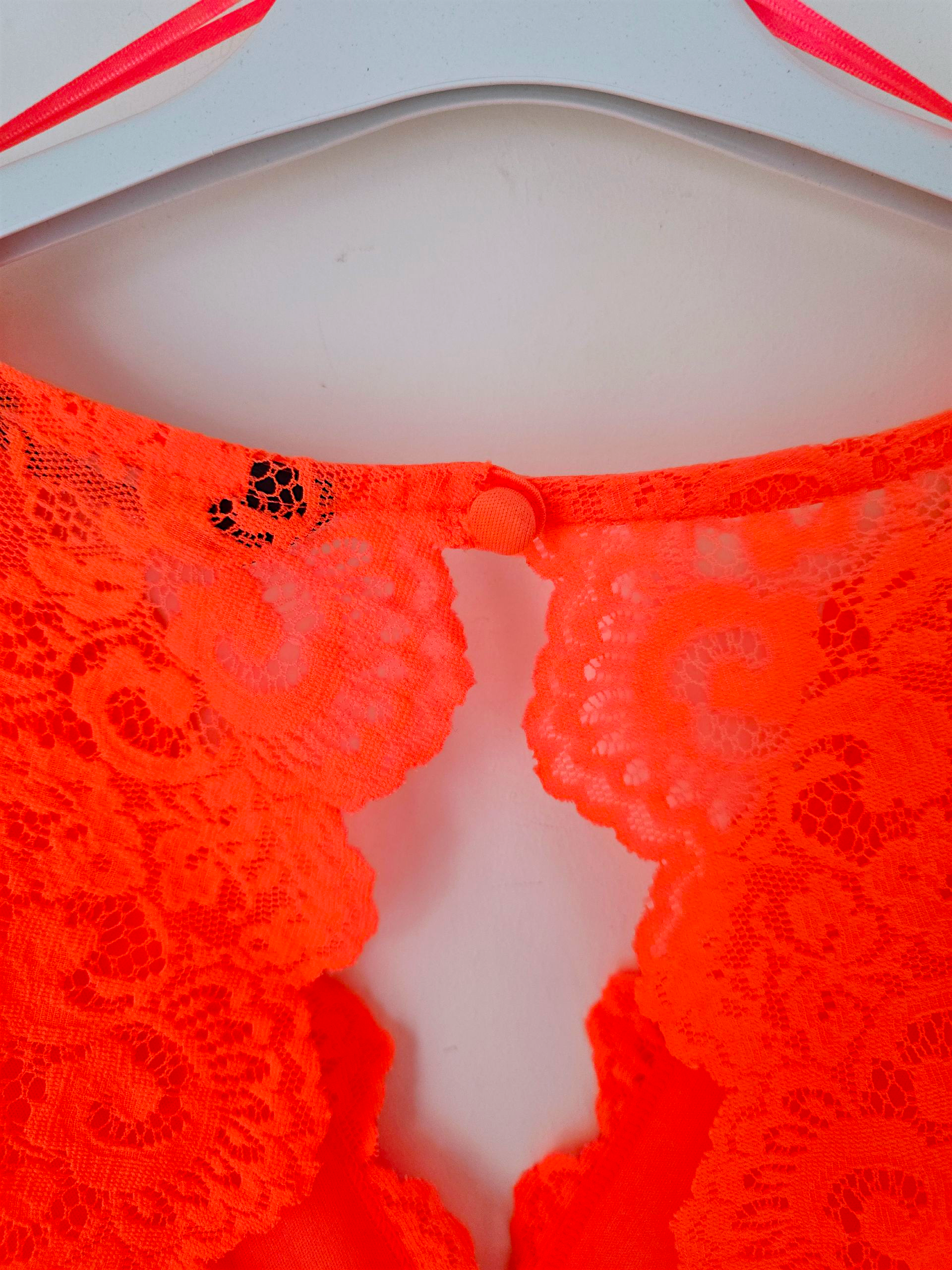 Robe chic orange fluo