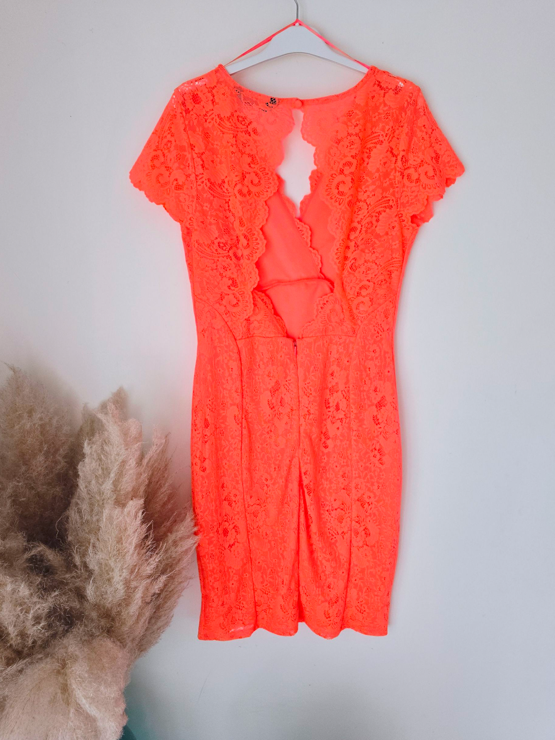 Robe chic orange fluo