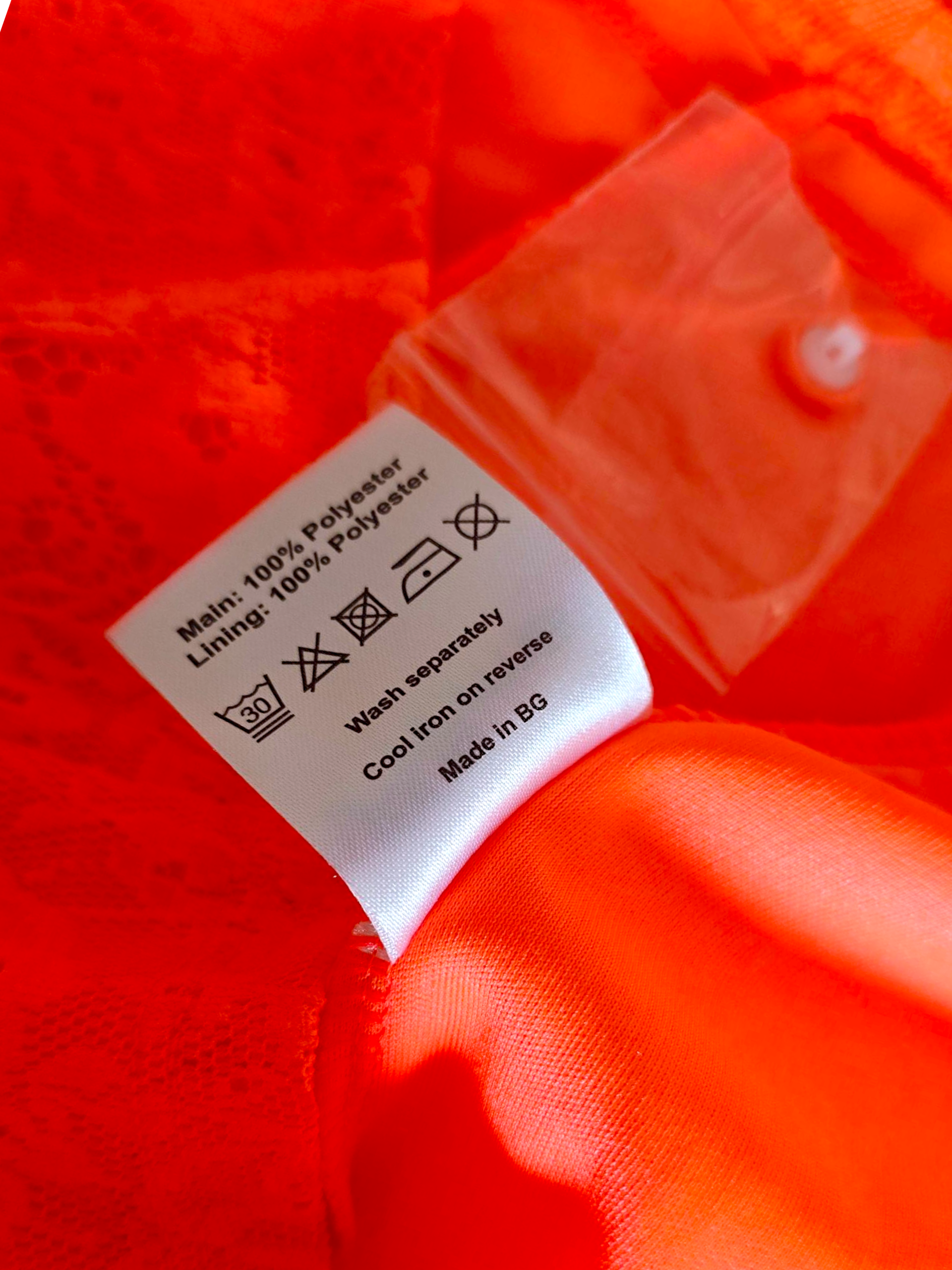 Robe chic orange fluo