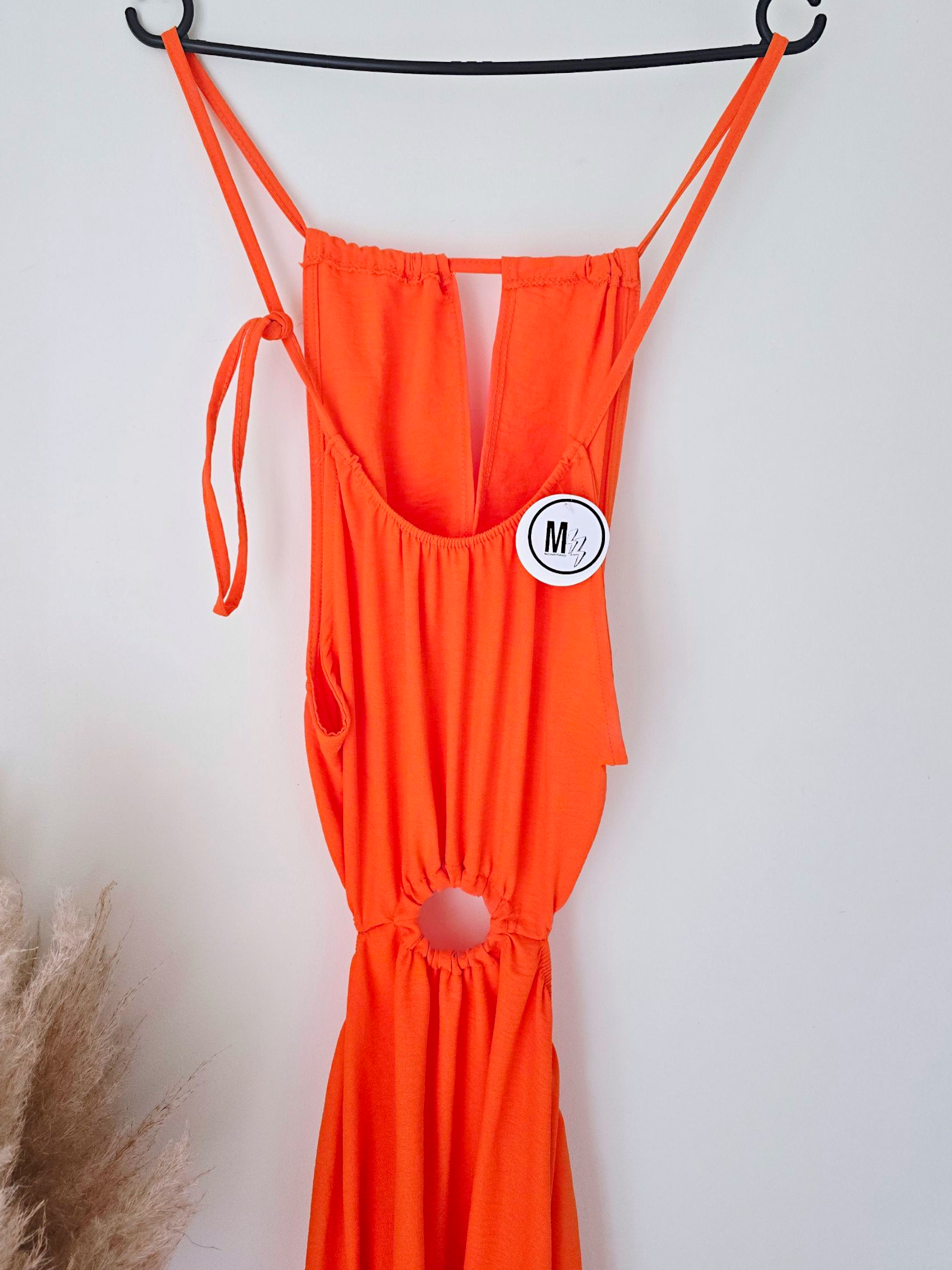 🔥Robe orange fluo