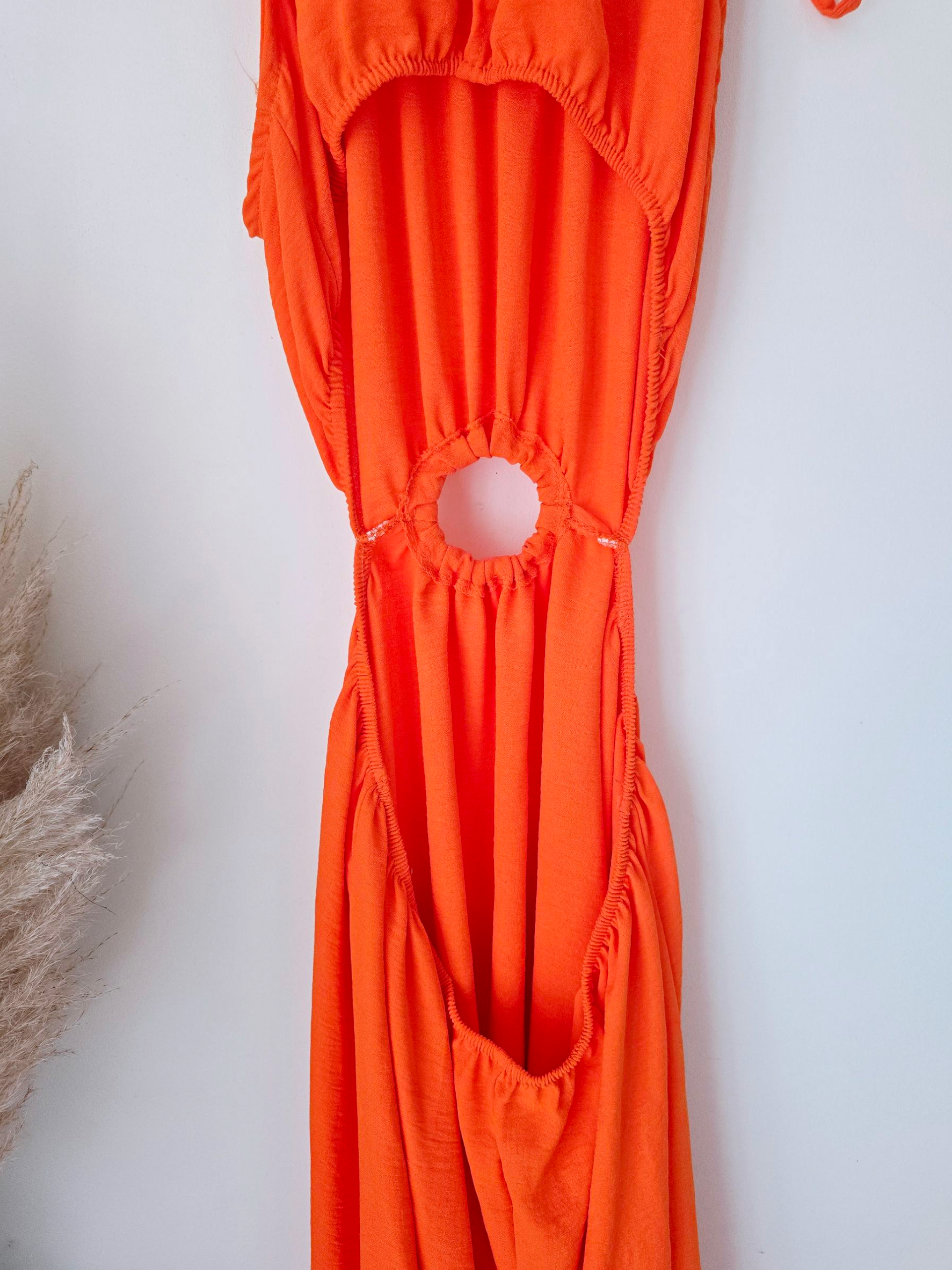 🔥Robe orange fluo