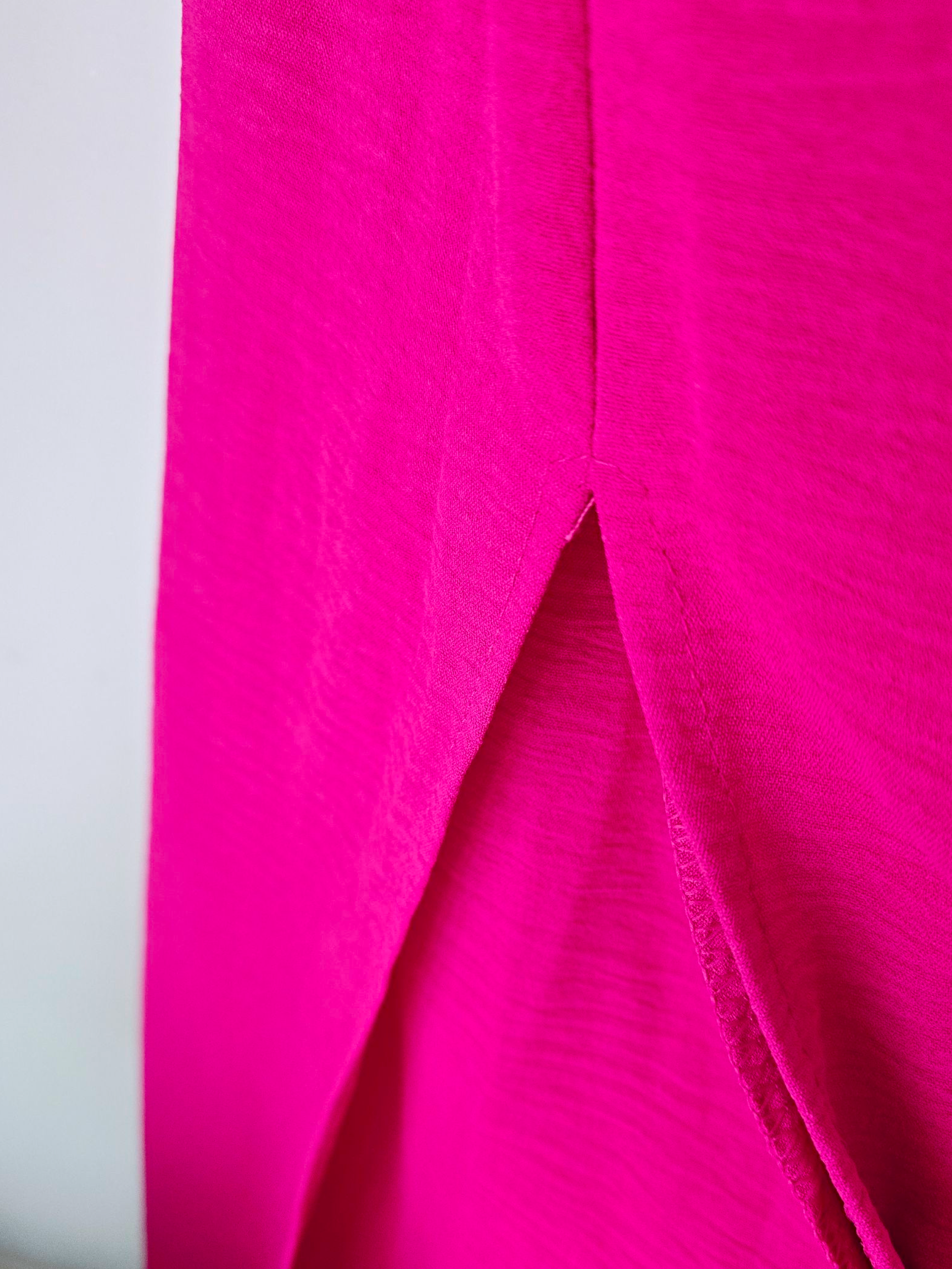 Robe fuchsia &amp; son ruban