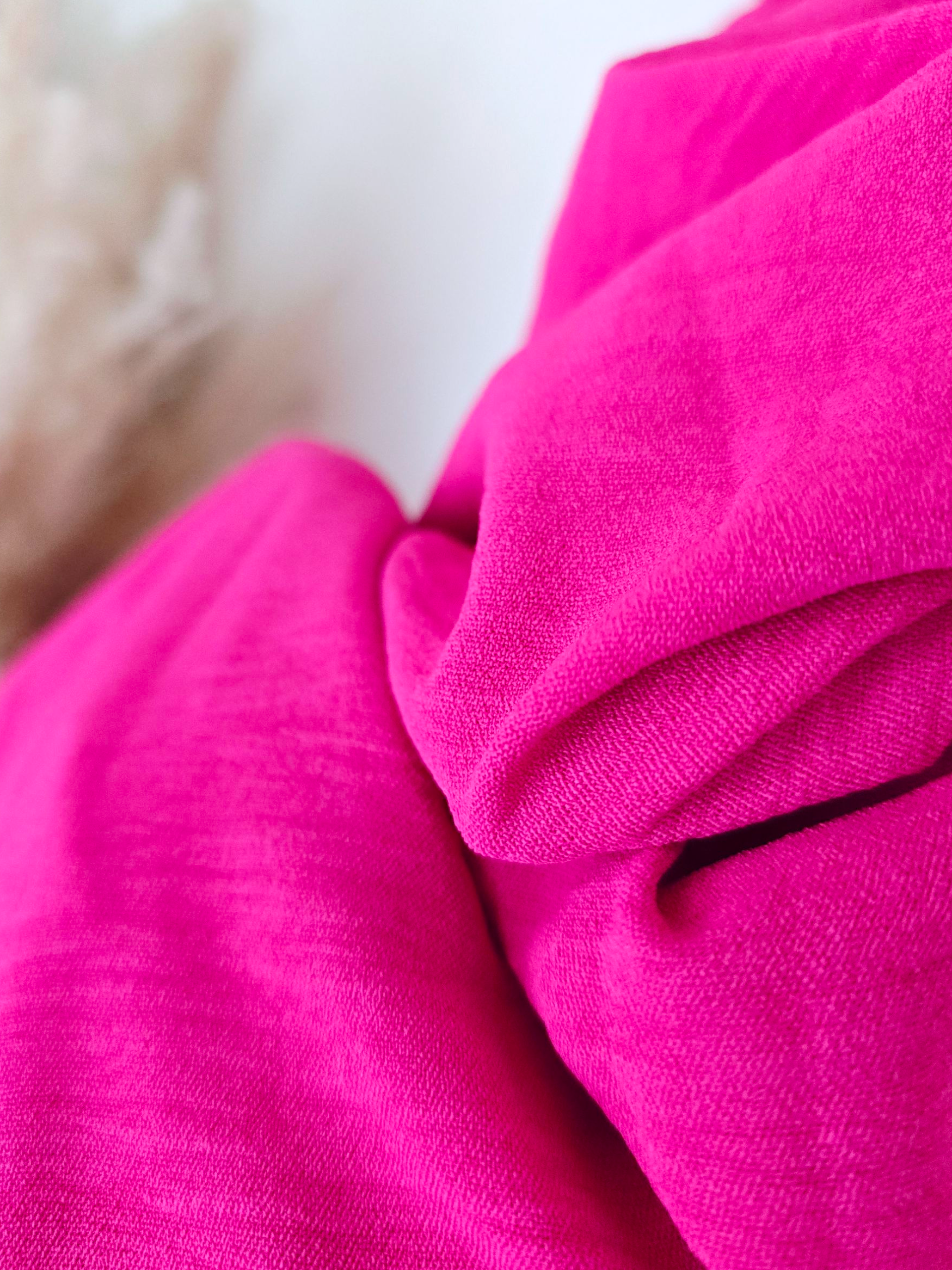 Robe fuchsia &amp; son ruban