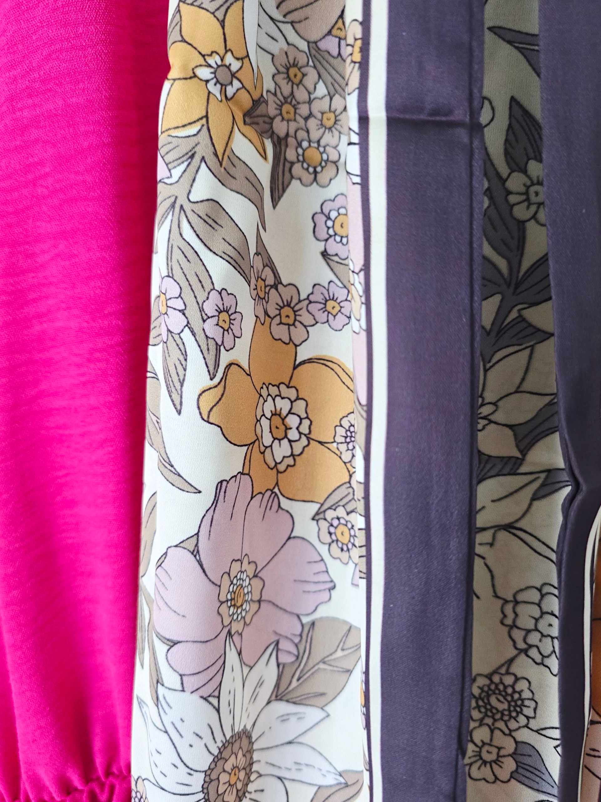 Robe fuchsia &amp; son ruban