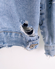 Veste tags en denim